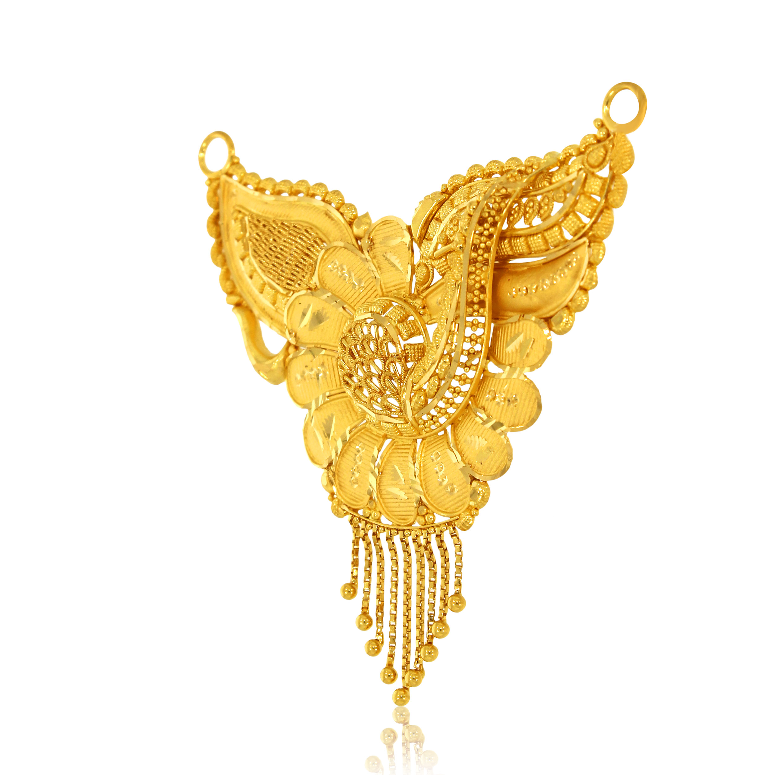 Golden Foliage Gold Pendant - Senco Gold and Diamonds