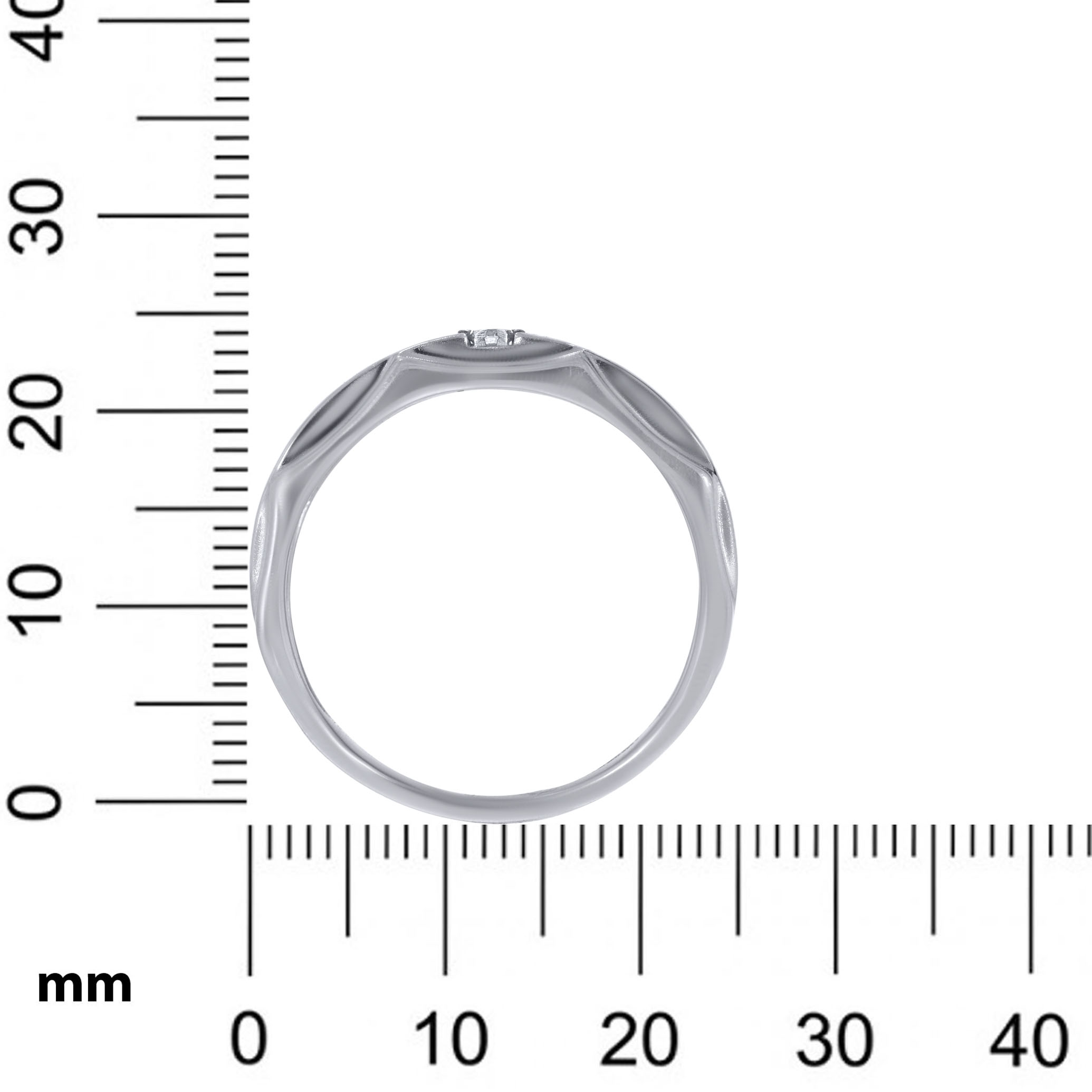 Curvy Masculine Splendor Platinum Ring - Senco Gold and Diamonds