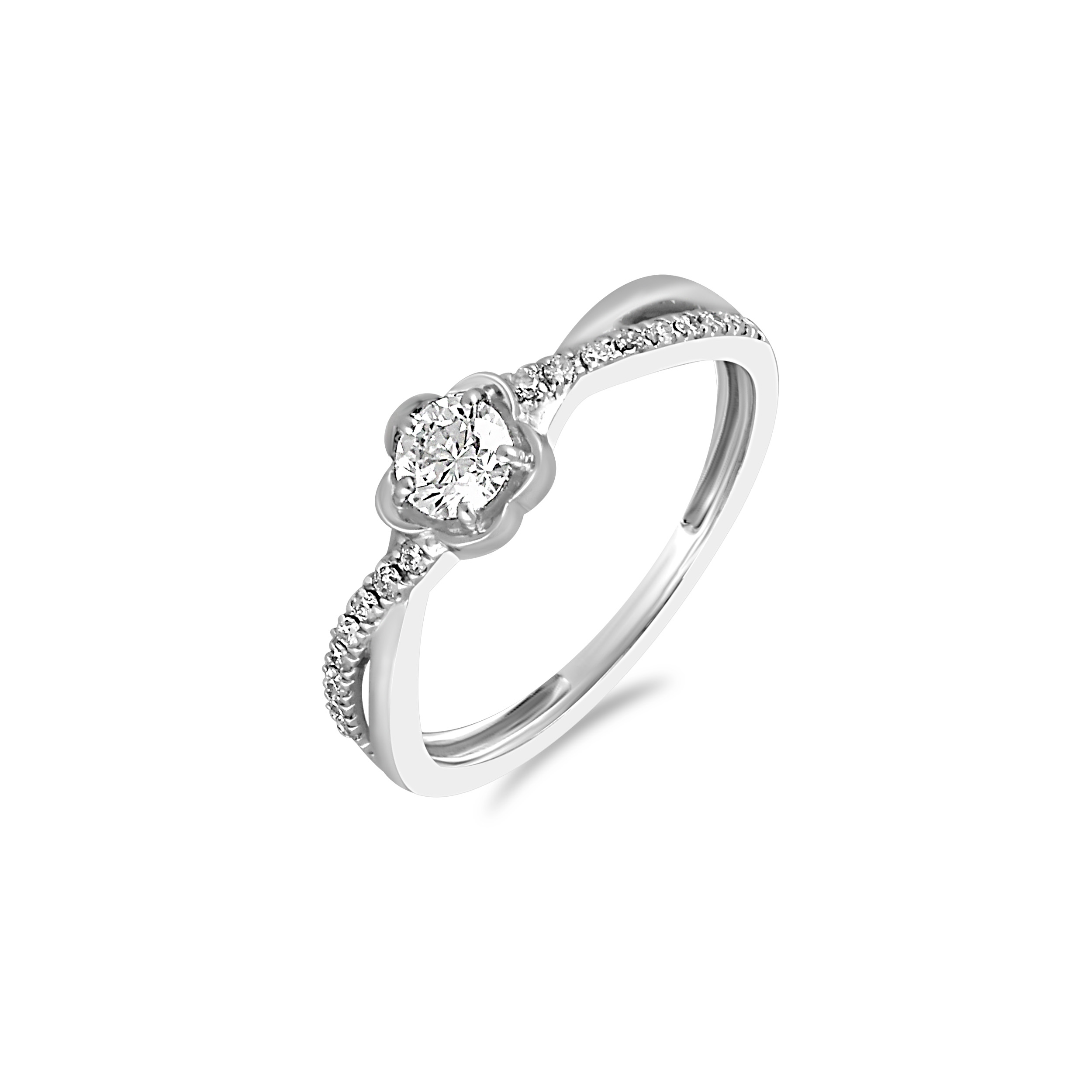 Dreamy Floral Platinum Ring - Senco Gold and Diamonds