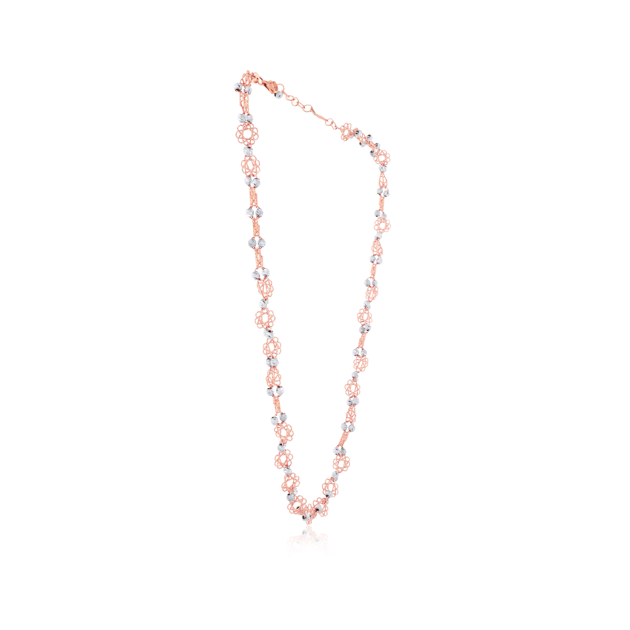 Rosy Blooms Gold Chain - Senco Gold and Diamonds