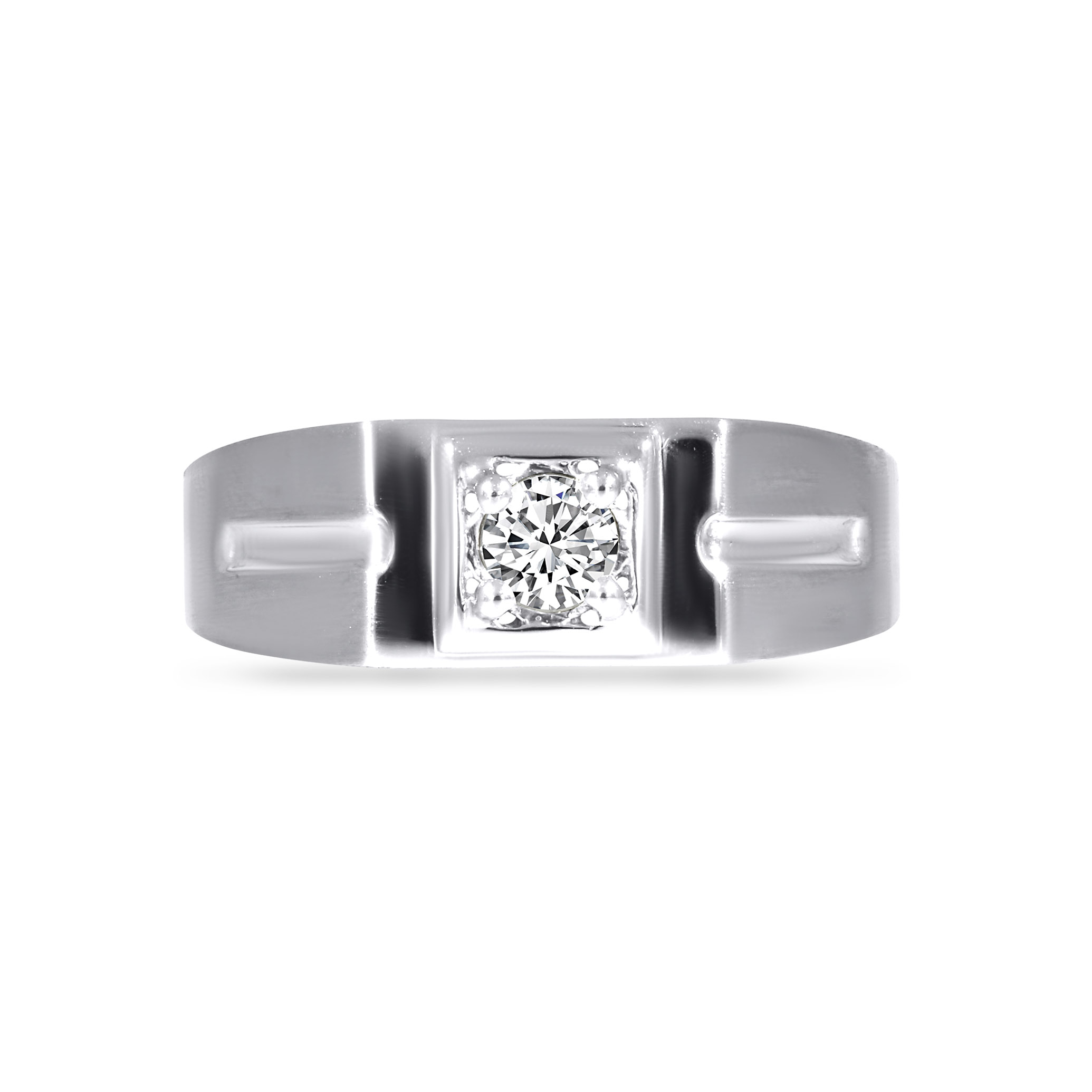 Core of Strength Men's Platinum Ring - Senco Gold and Diamonds