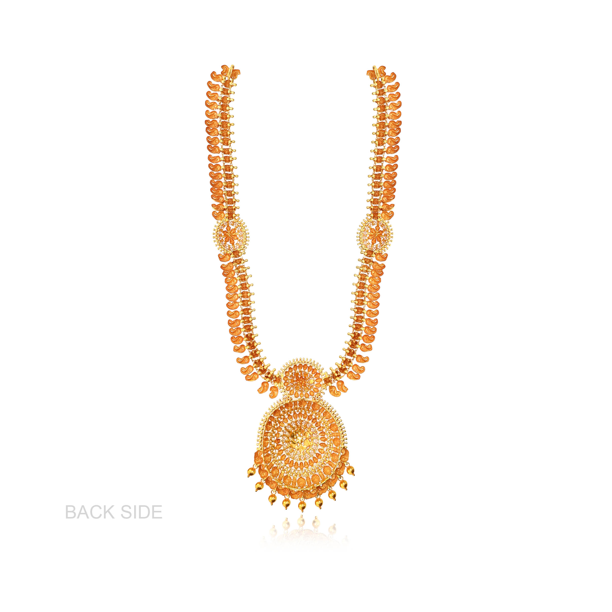 Magnificent Bloom Antique Gold Necklace - Senco Gold and Diamonds