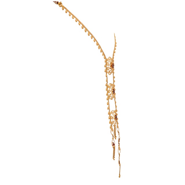 Cascading Flowers Gold Necklace - Senco Gold and Diamonds