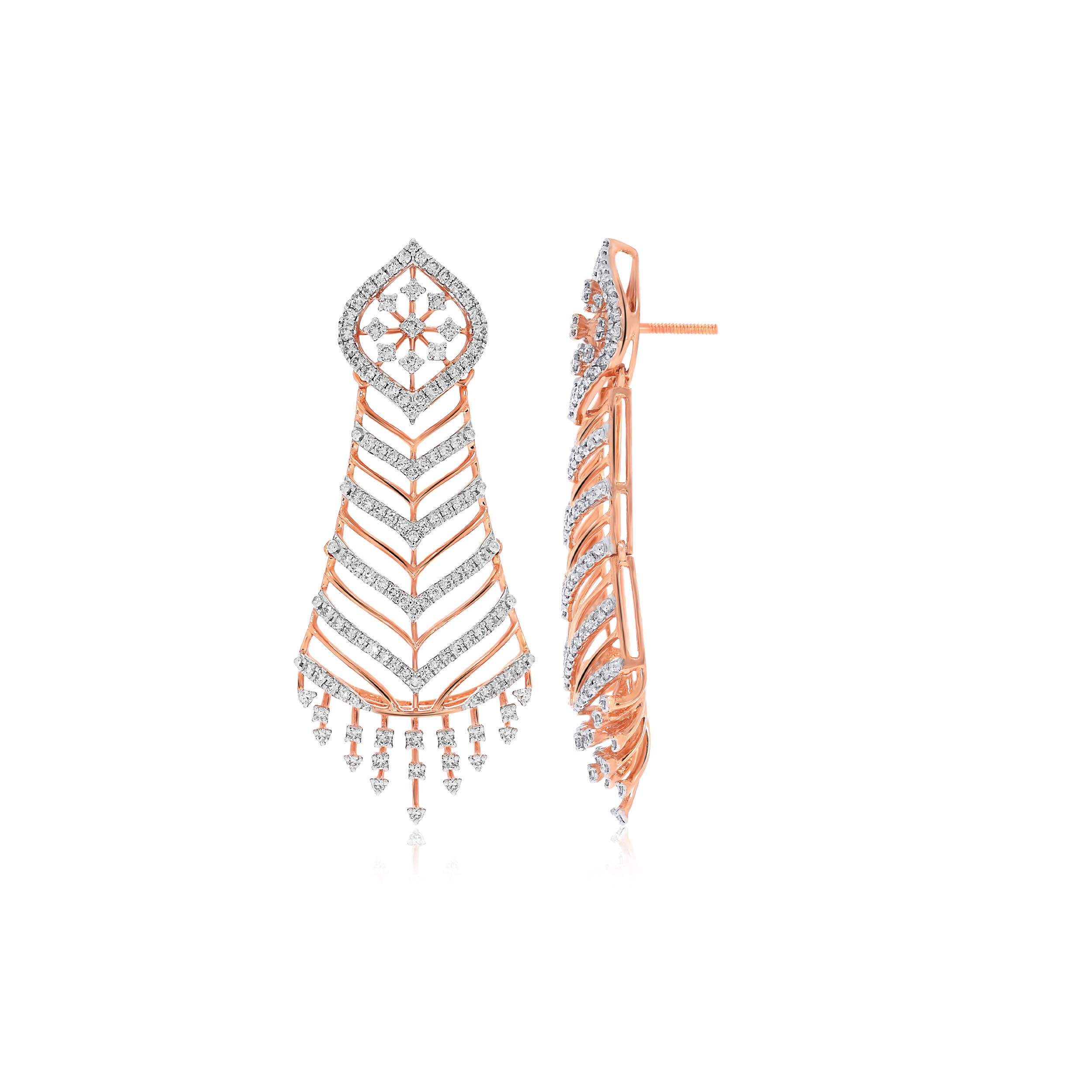 Galaxy Brilliance Diamond Earrings - Senco Gold and Diamonds