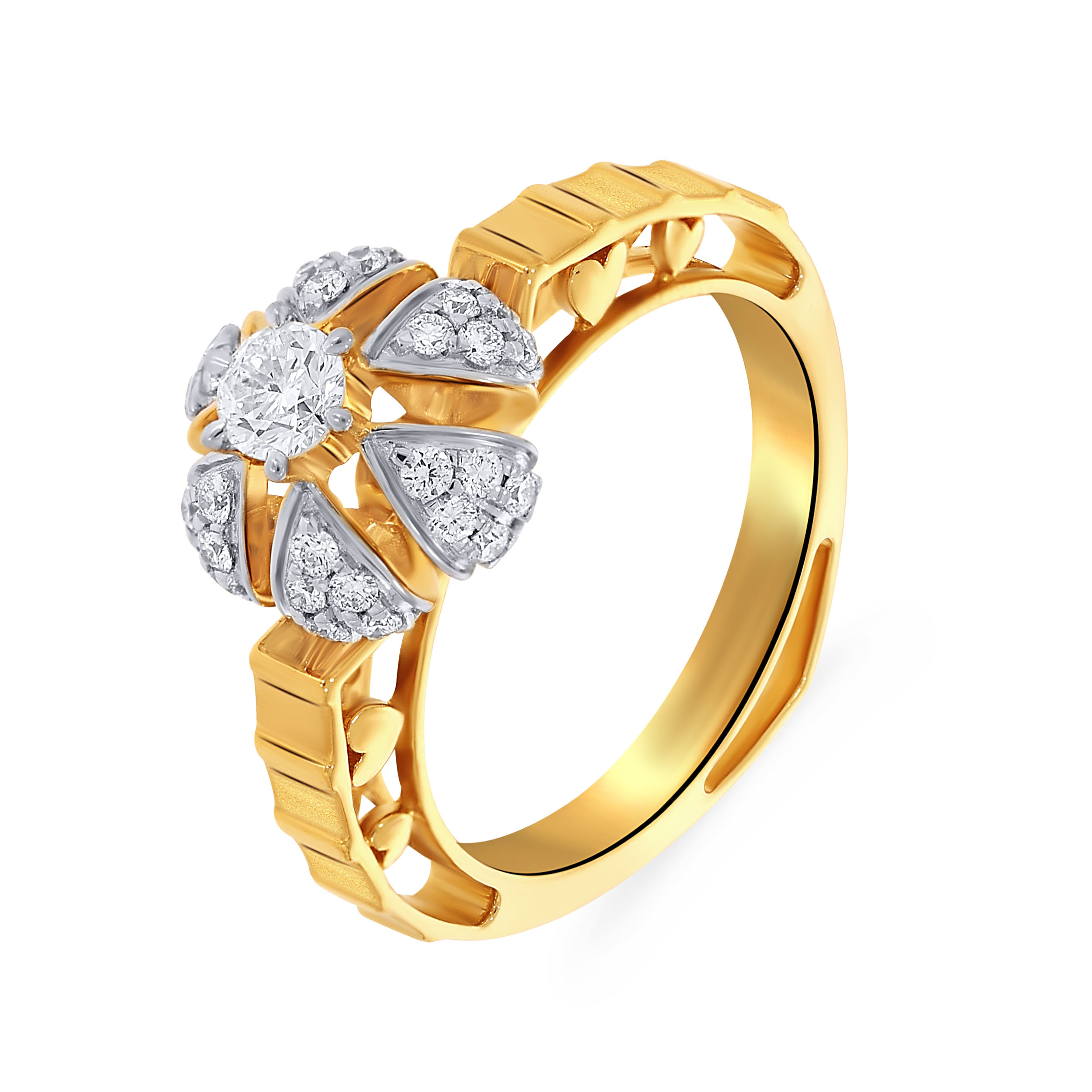 Adorable Bloom Solitaire Ring - Senco Gold and Diamonds