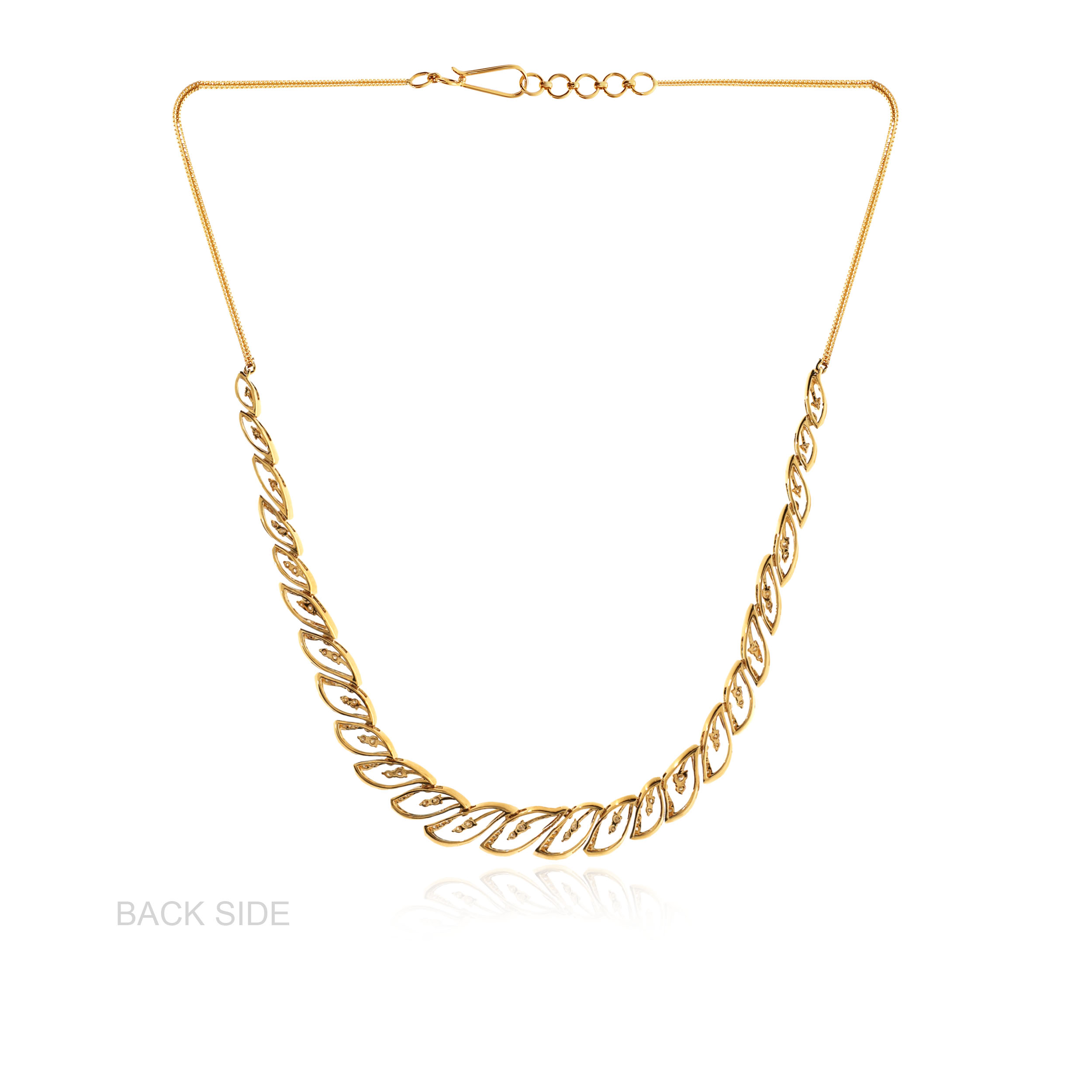Petals Array Diamond Necklace - Senco Gold and Diamonds