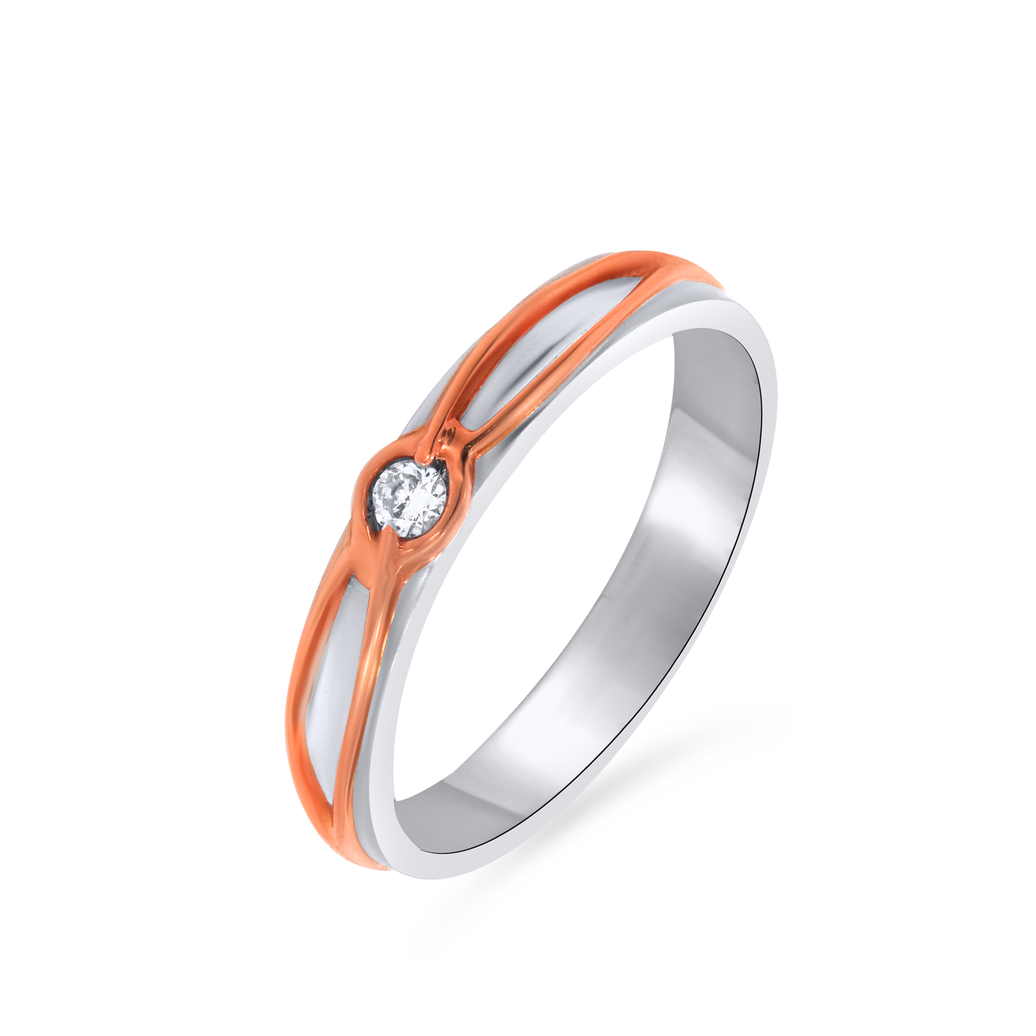 Sleek Illuminated Vision Platinum Band Ring - Senco Gold and Diamonds