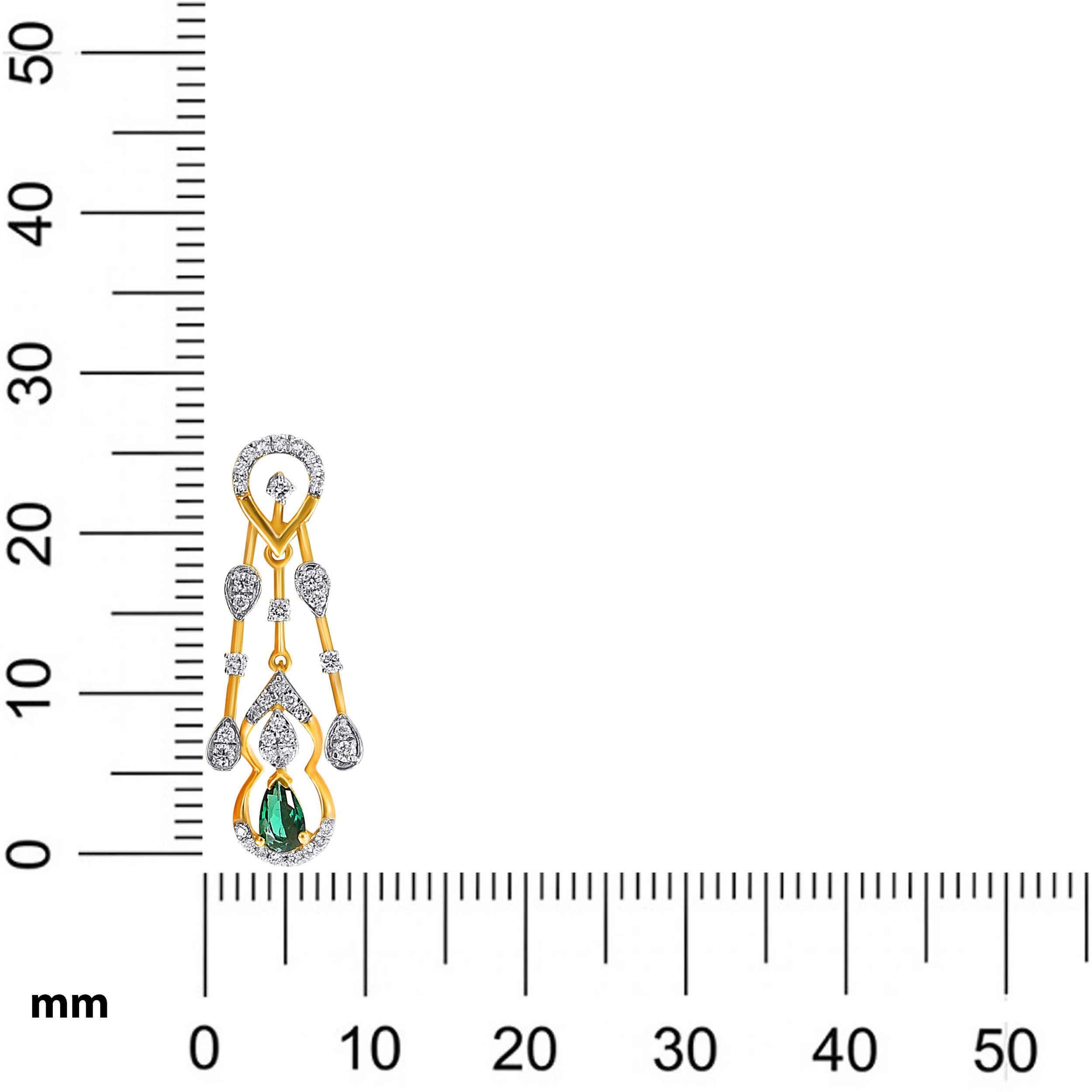 Dribbling Array Diamond Drop Earrings - Senco Gold and Diamonds