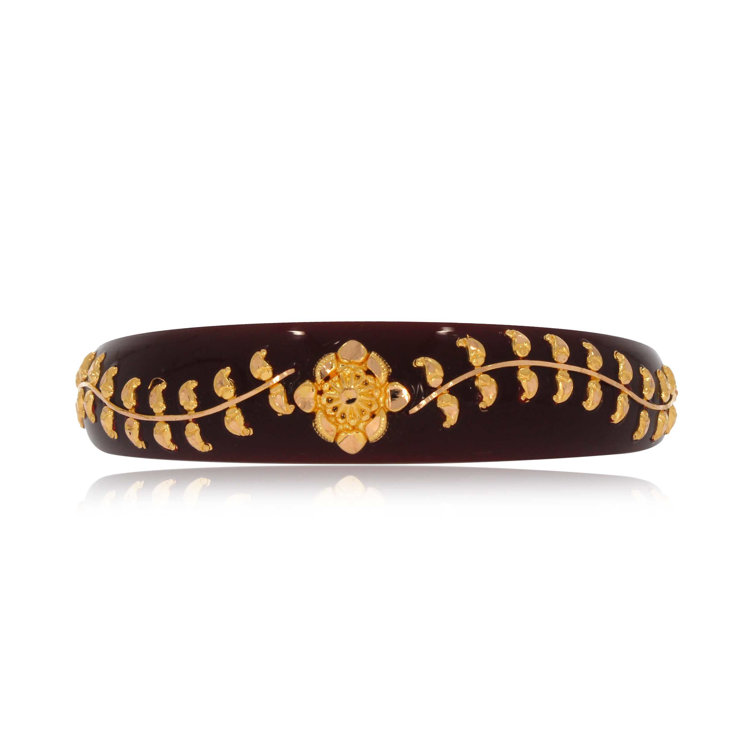 Mystic Art Gold Pola Bangle - Senco Gold and Diamonds