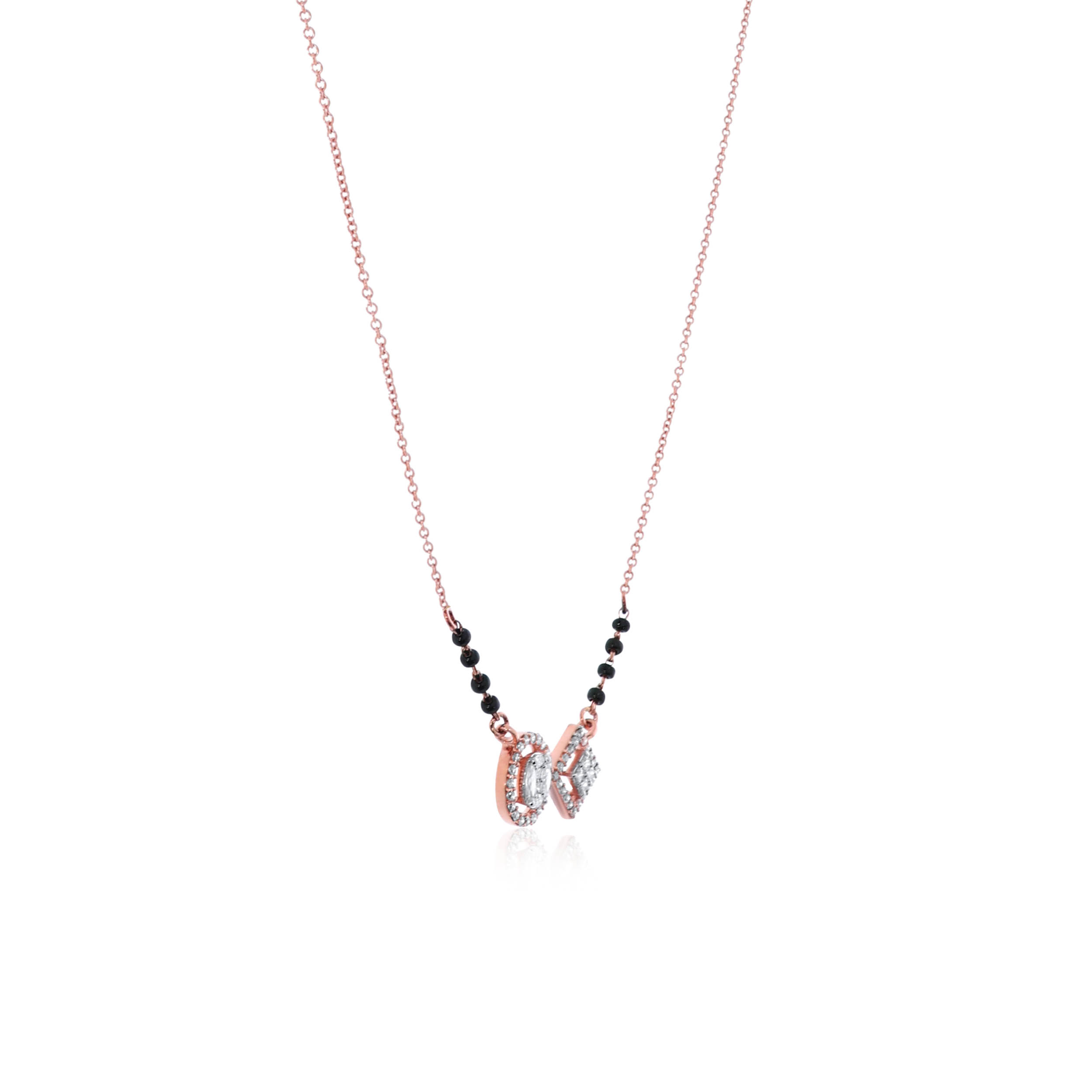 Diverse Duo Diamond Mangalsutra - Senco Gold and Diamonds