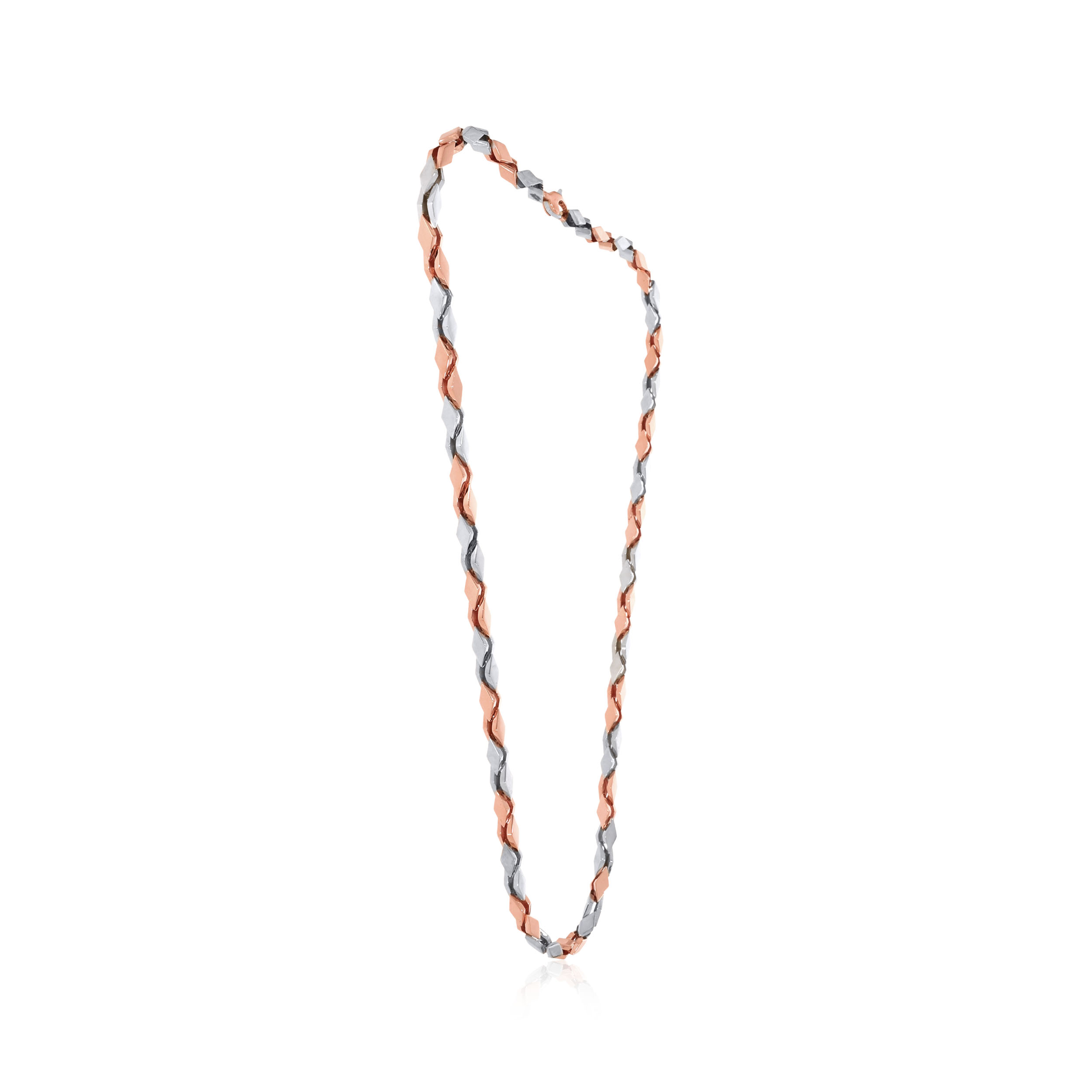 Rhombic Splendour Men Gold Chain - Senco Gold and Diamonds