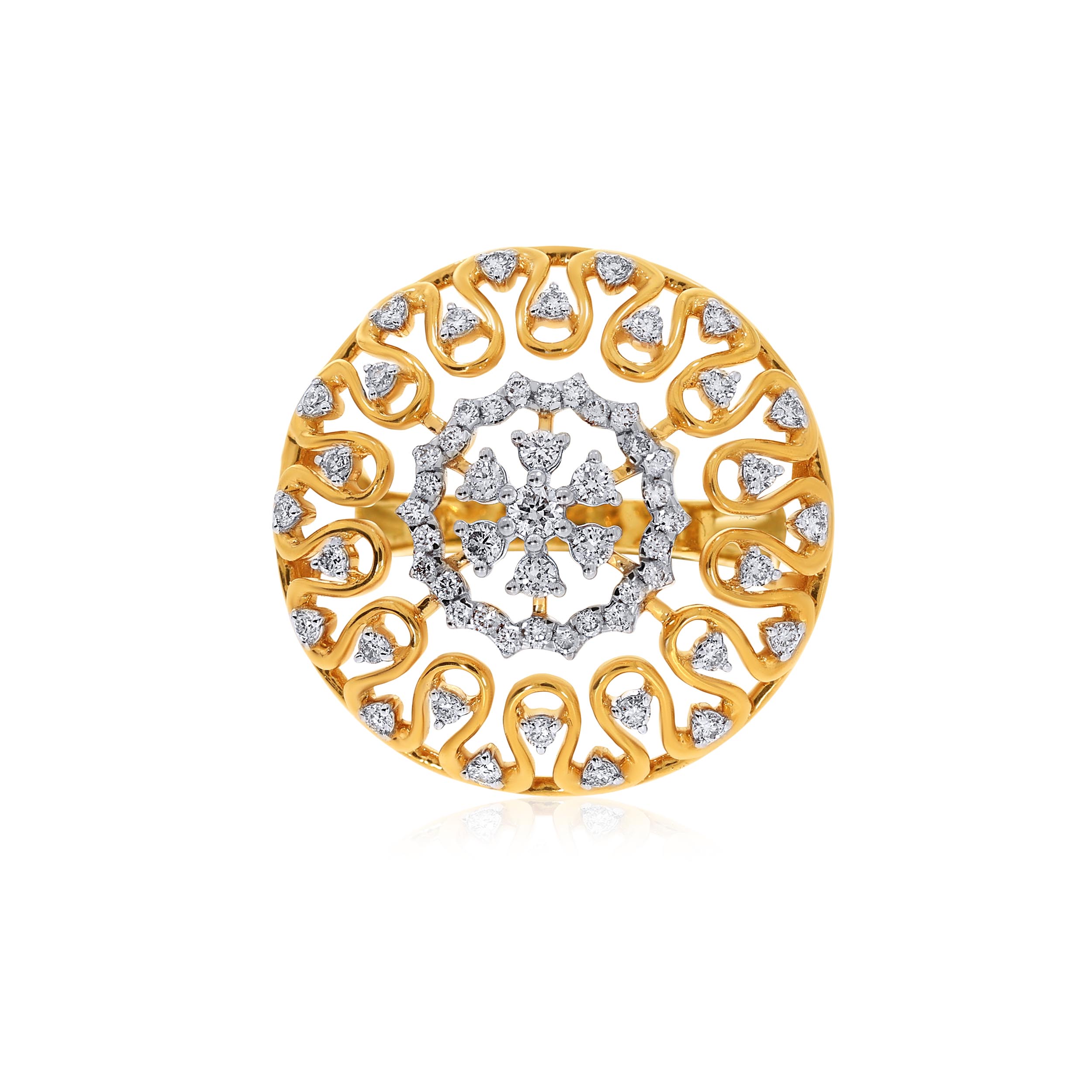 Successive Waves Diamond Ring - Senco Gold and Diamonds