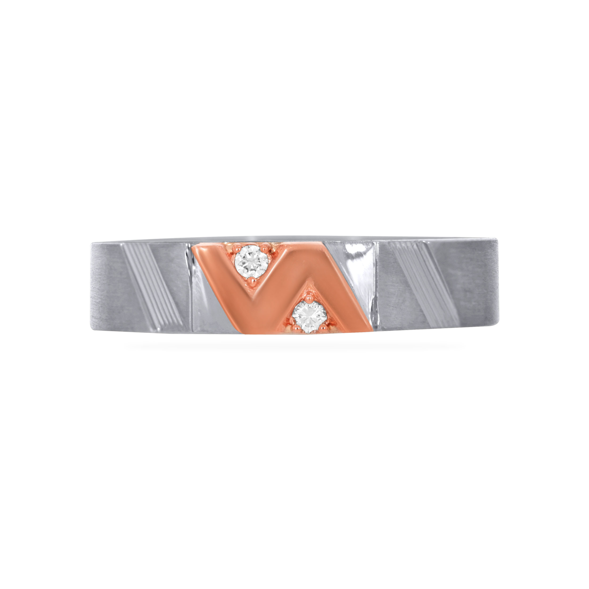 N-Chanting Dazzle Platinum Band Ring - Senco Gold and Diamonds