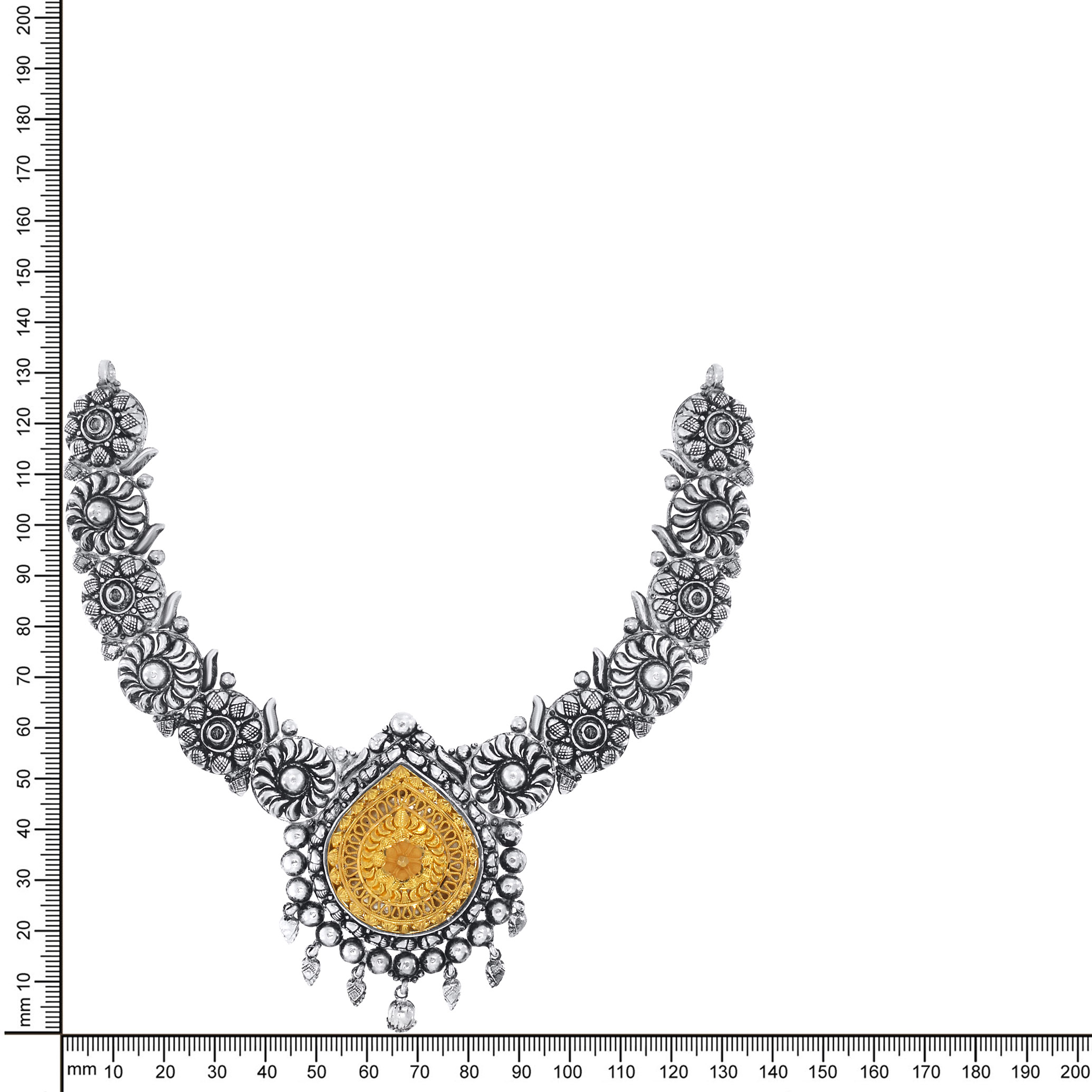 Artistic Floral Gold Necklace - Senco Gold and Diamonds
