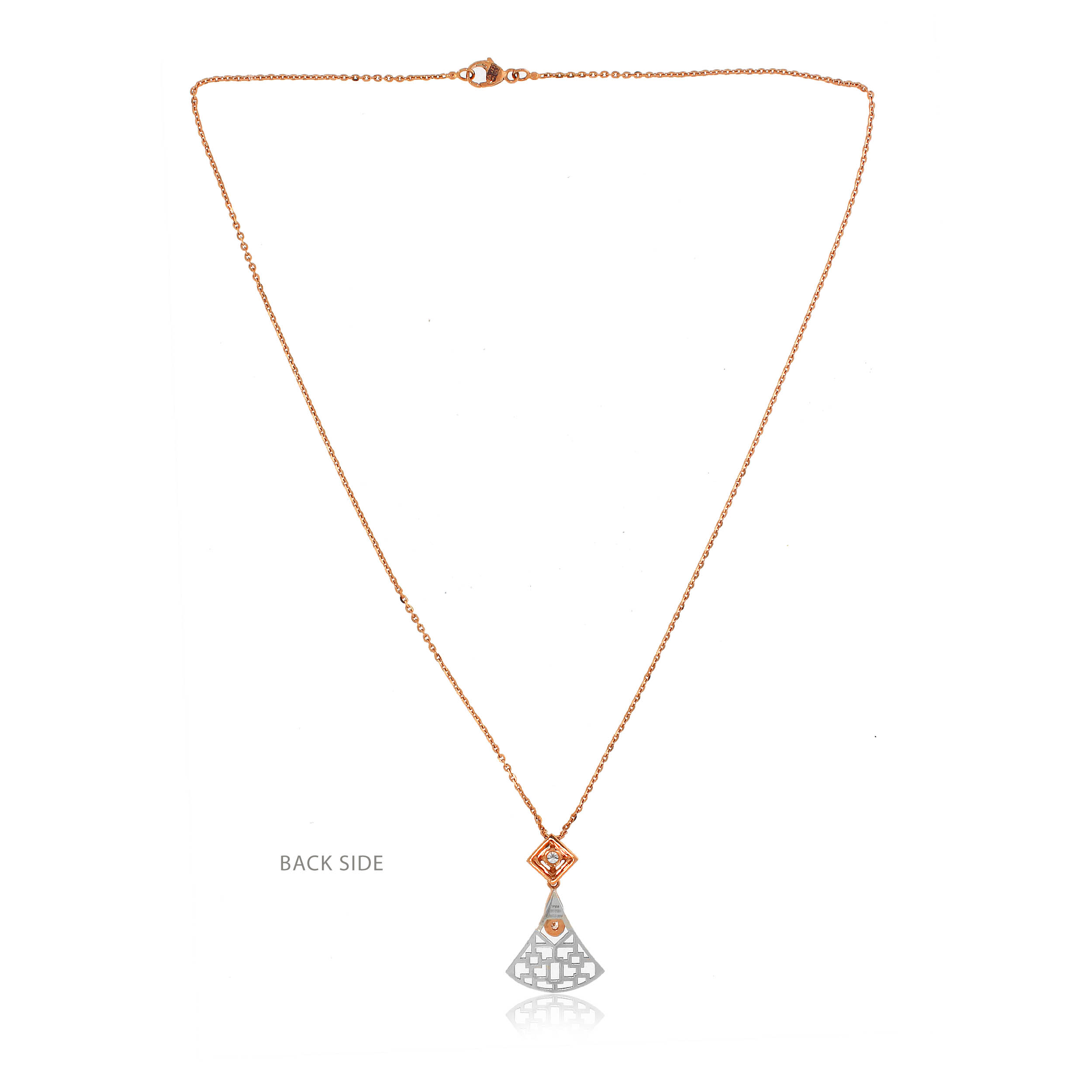 Art Deco Platinum Chain Pendant - Senco Gold and Diamonds