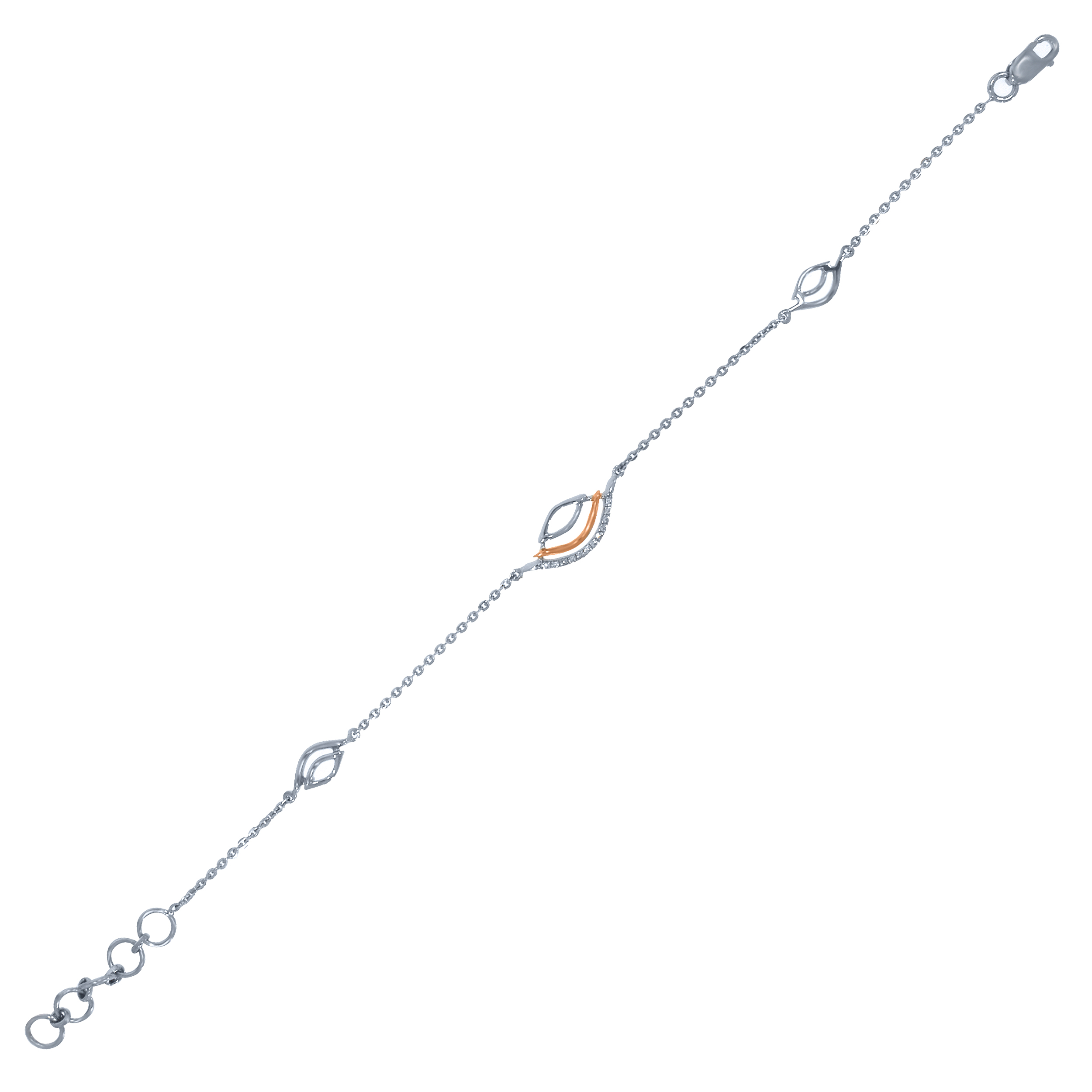 Shining Conch Platinum Bracelet - Senco Gold and Diamonds