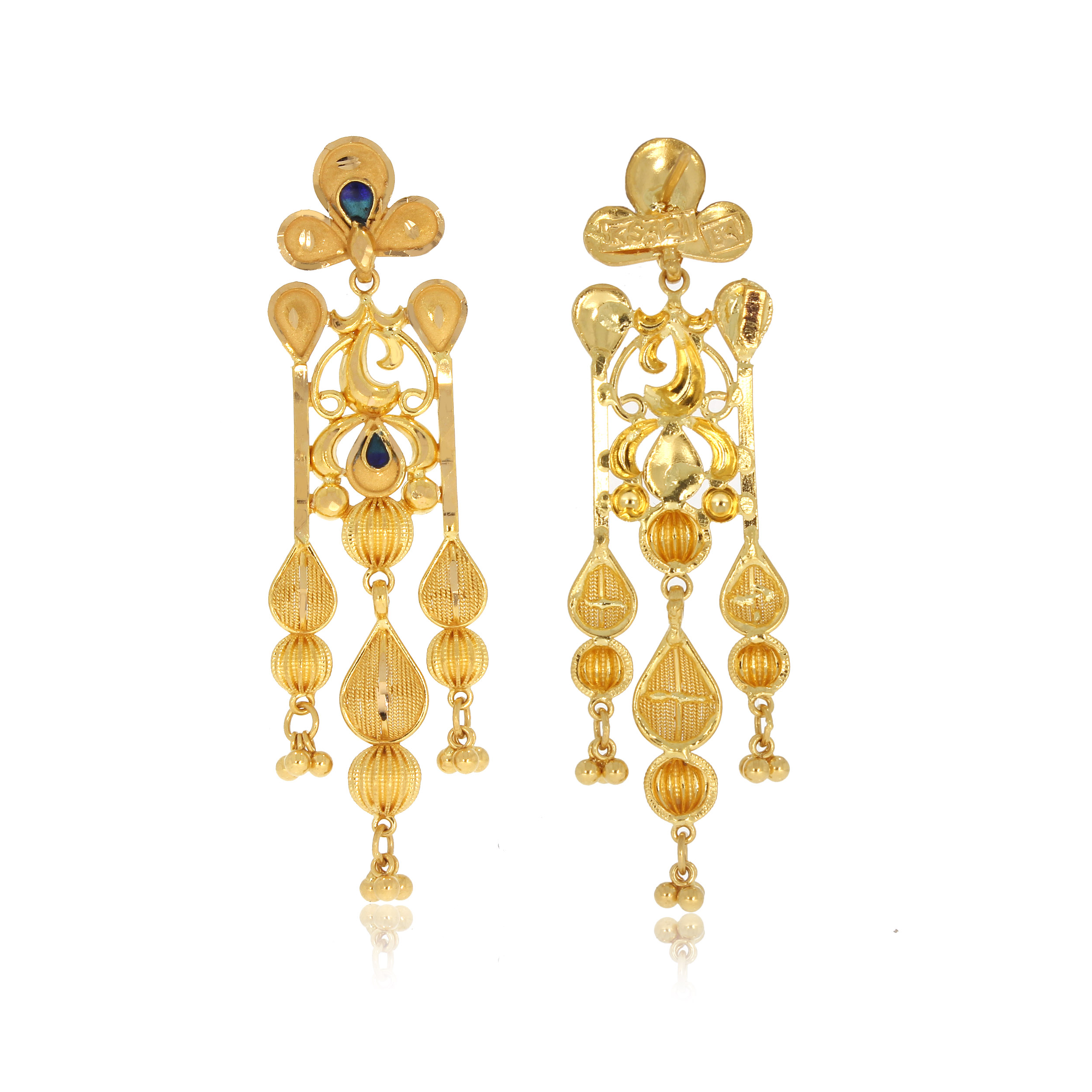 Floral Beauty Gold Earrings - Senco Gold and Diamonds
