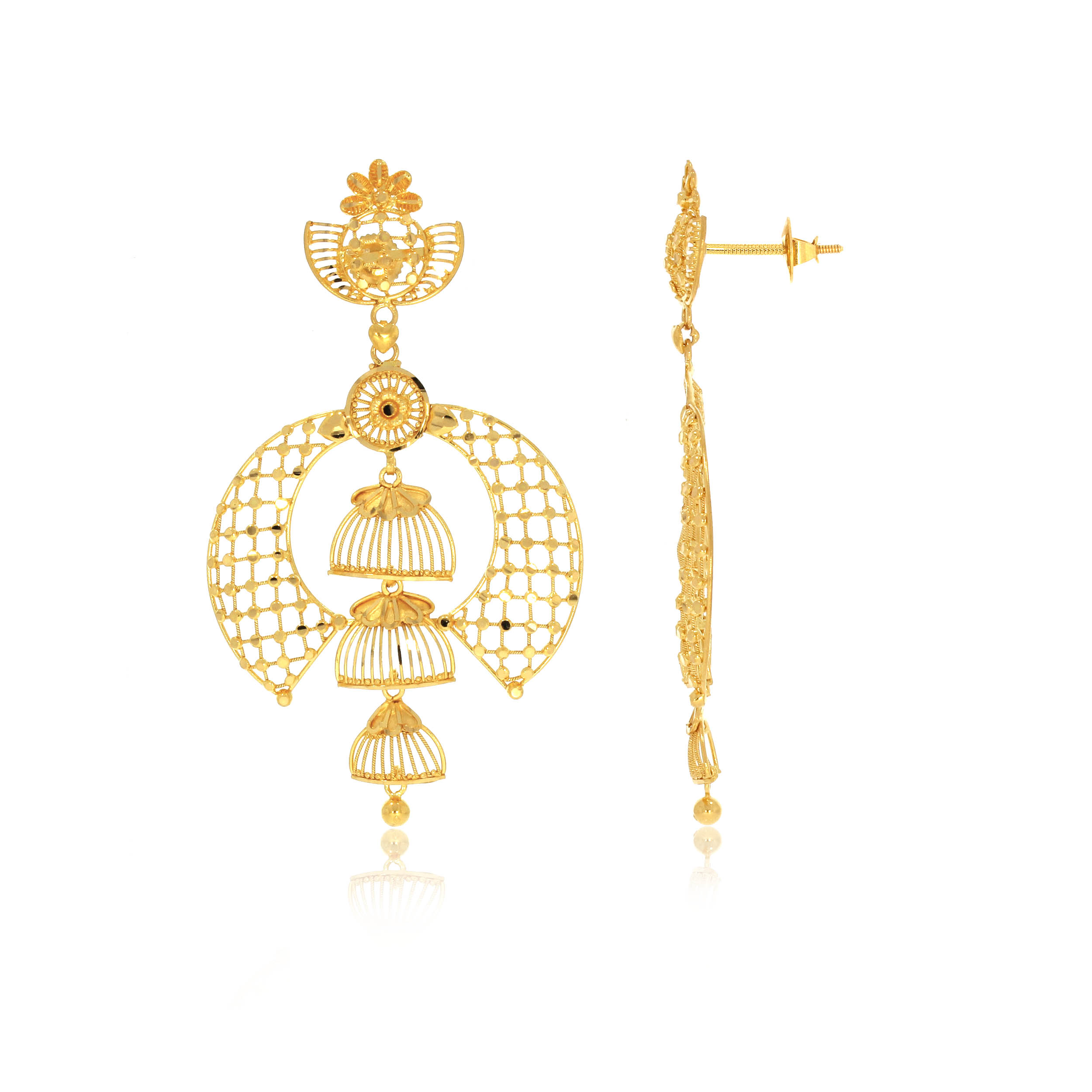 Traditional Allure Gold Earrings - Senco Gold and Diamonds