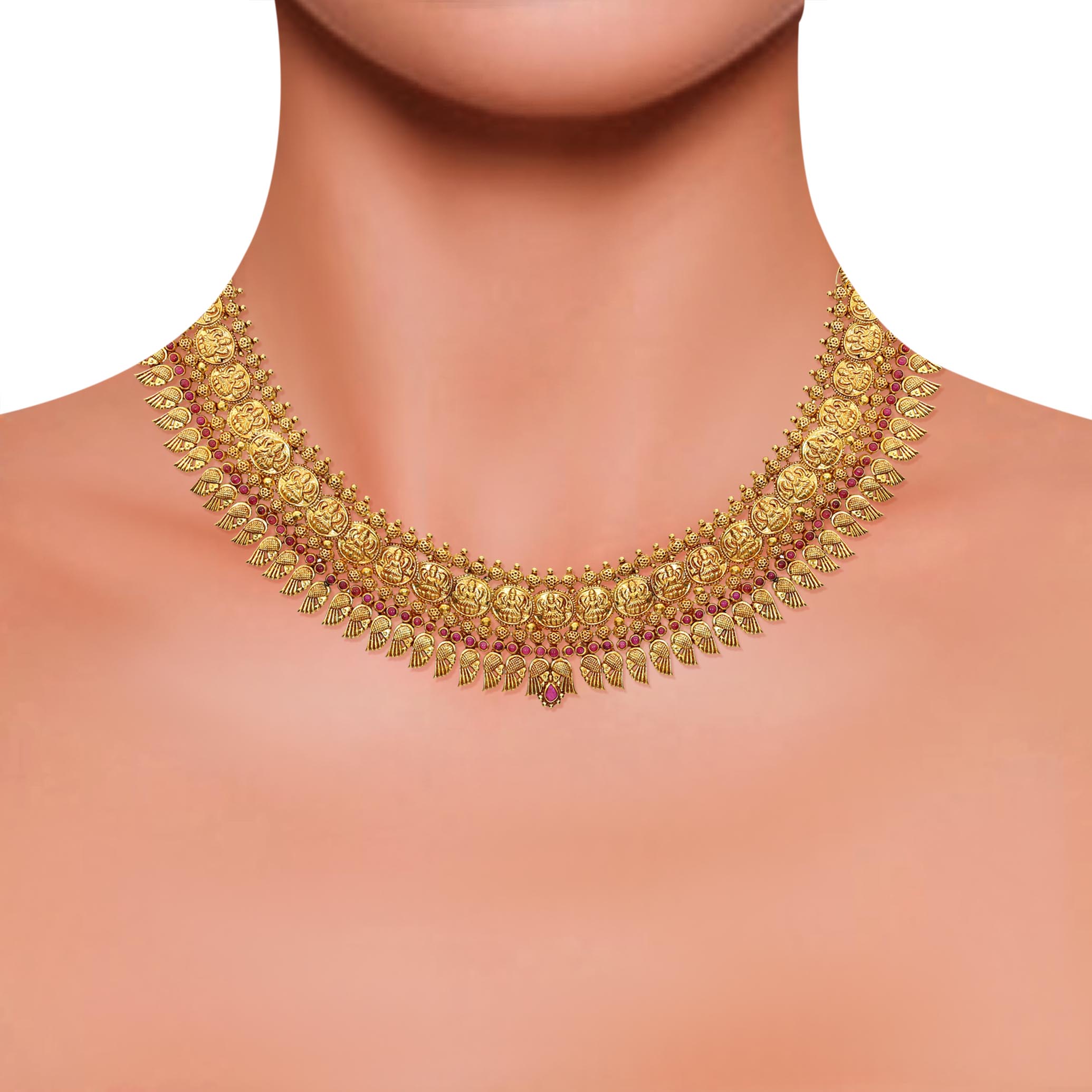 Eternal Blessing Antique Gold Necklace - Senco Gold and Diamonds