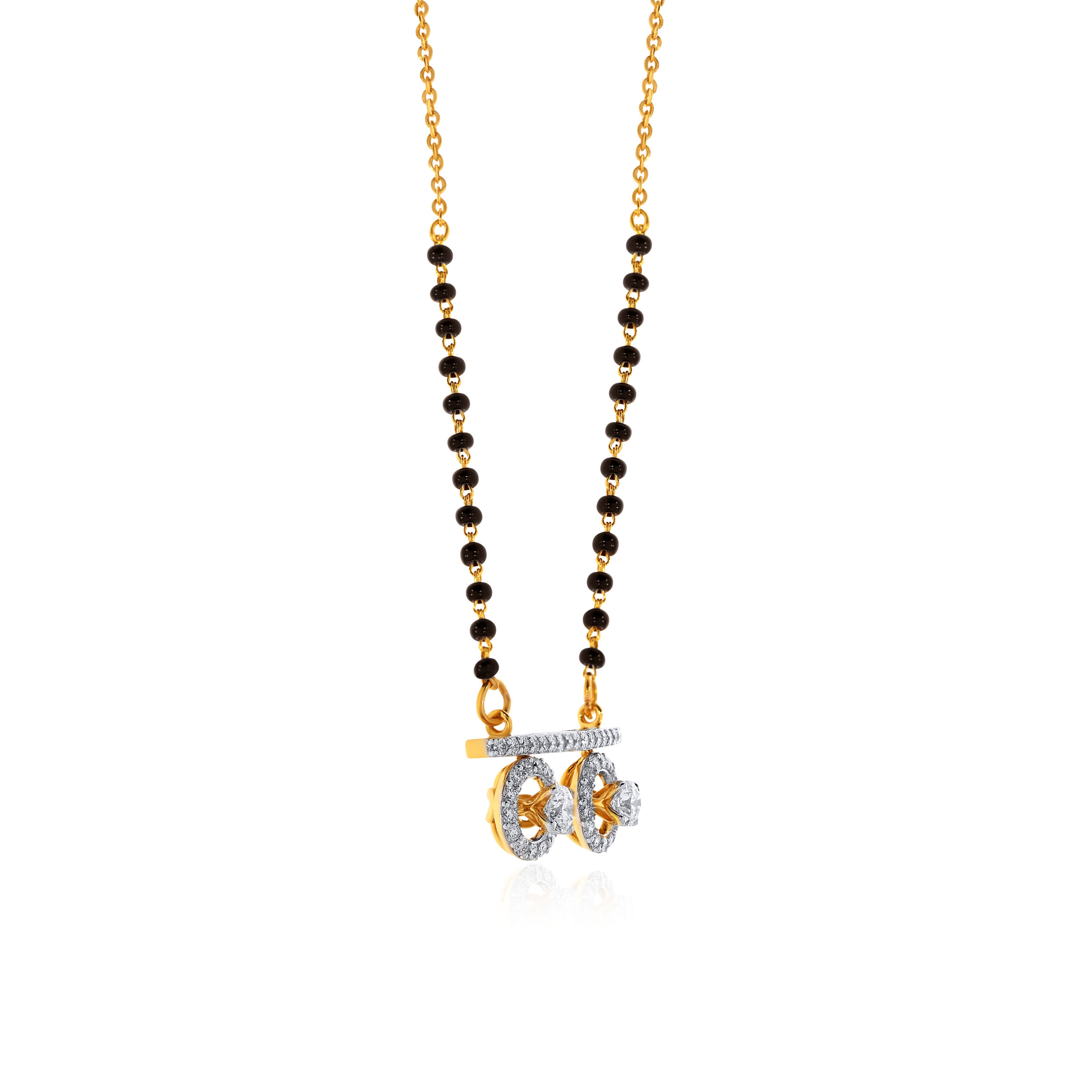 Soul Connection Solitaire Mangalsutra - Senco Gold and Diamonds