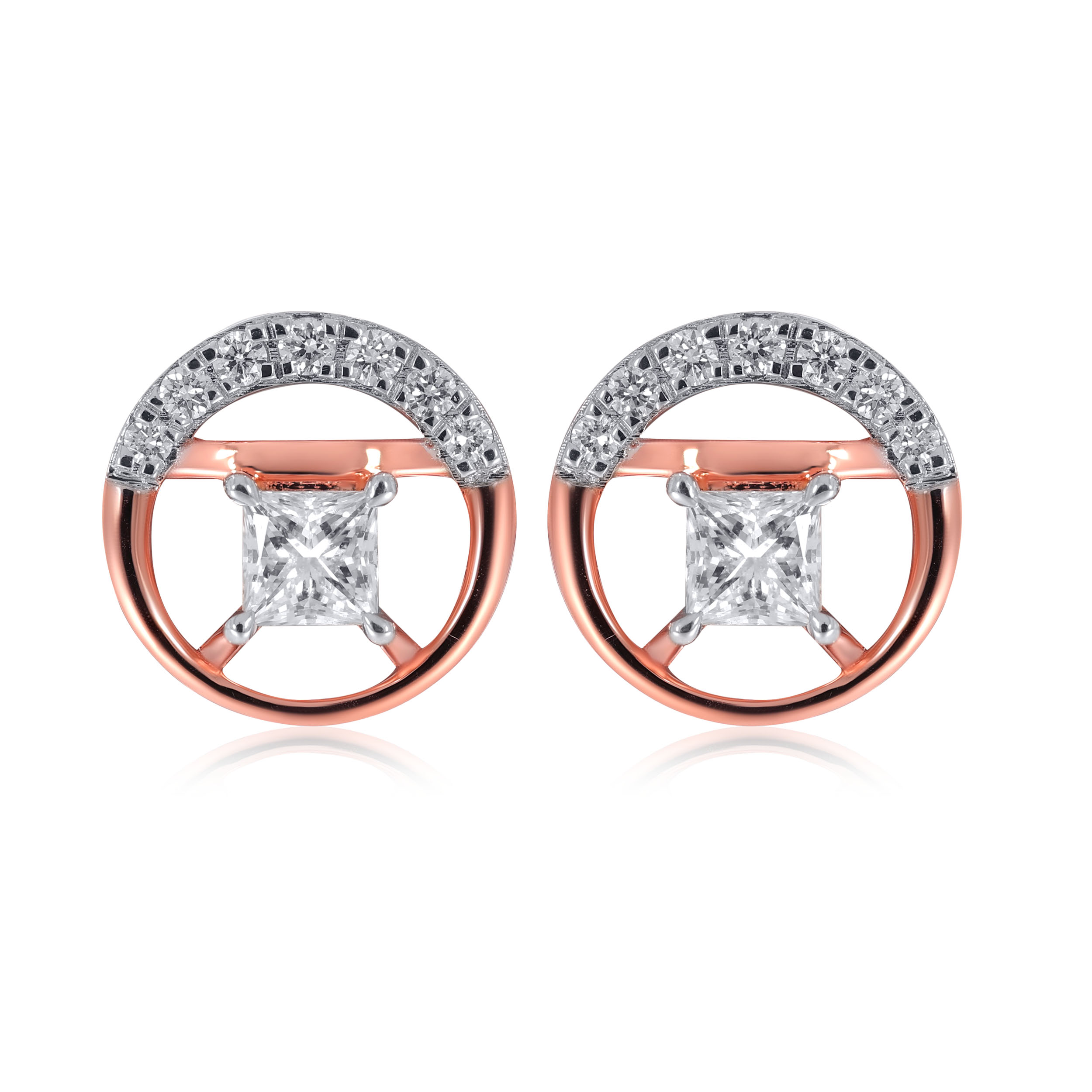 Classy Steer Diamond Studs - Senco Gold and Diamonds