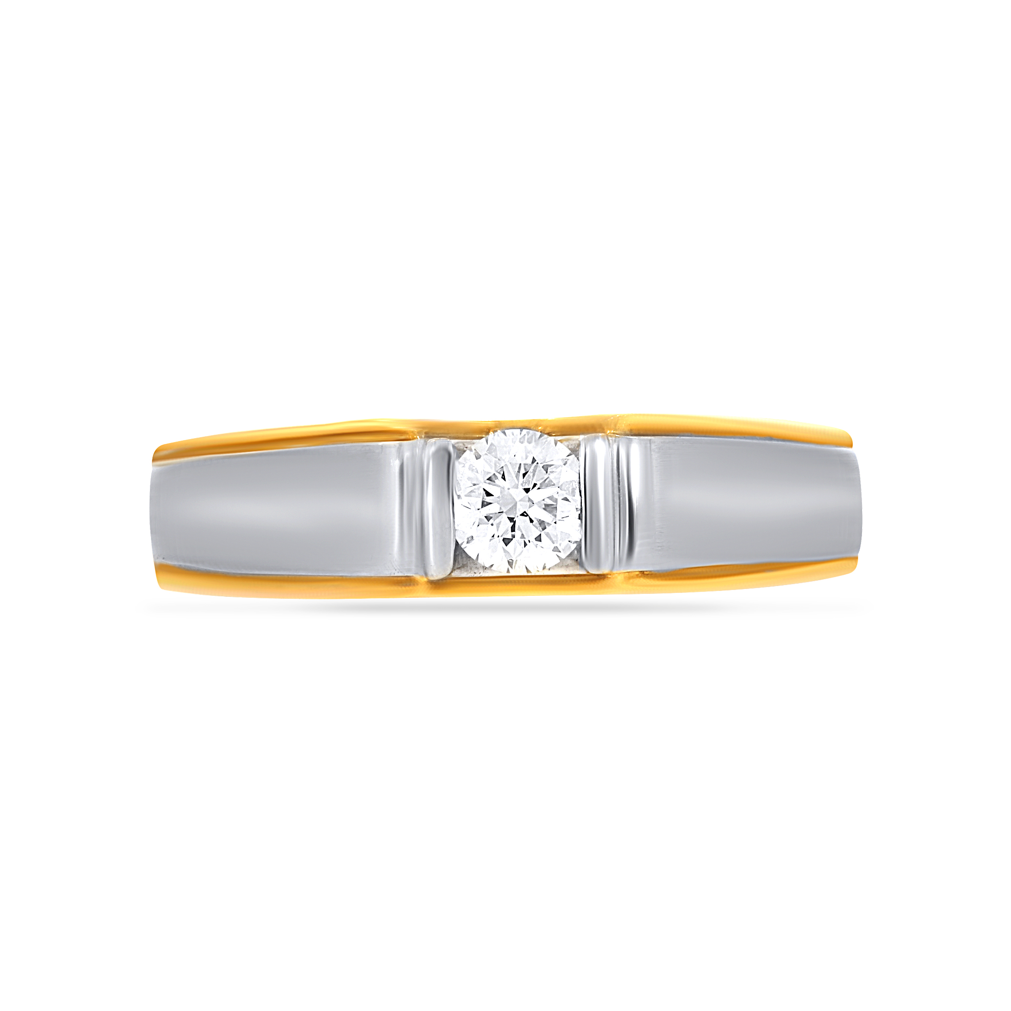 Streamy Calmness Men Solitaire Ring - Senco Gold and Diamonds