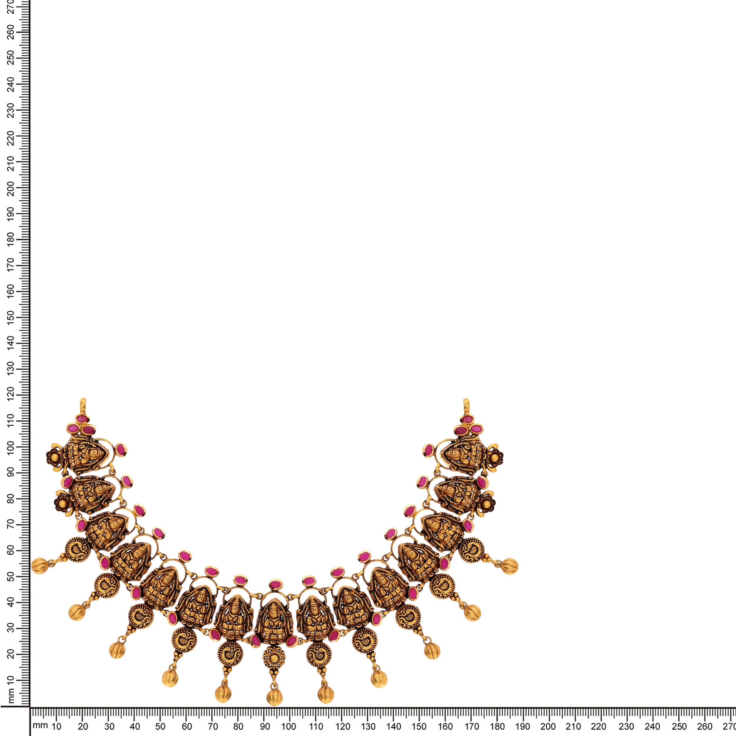 Royal Blessings Antique Gold Necklace - Senco Gold and Diamonds