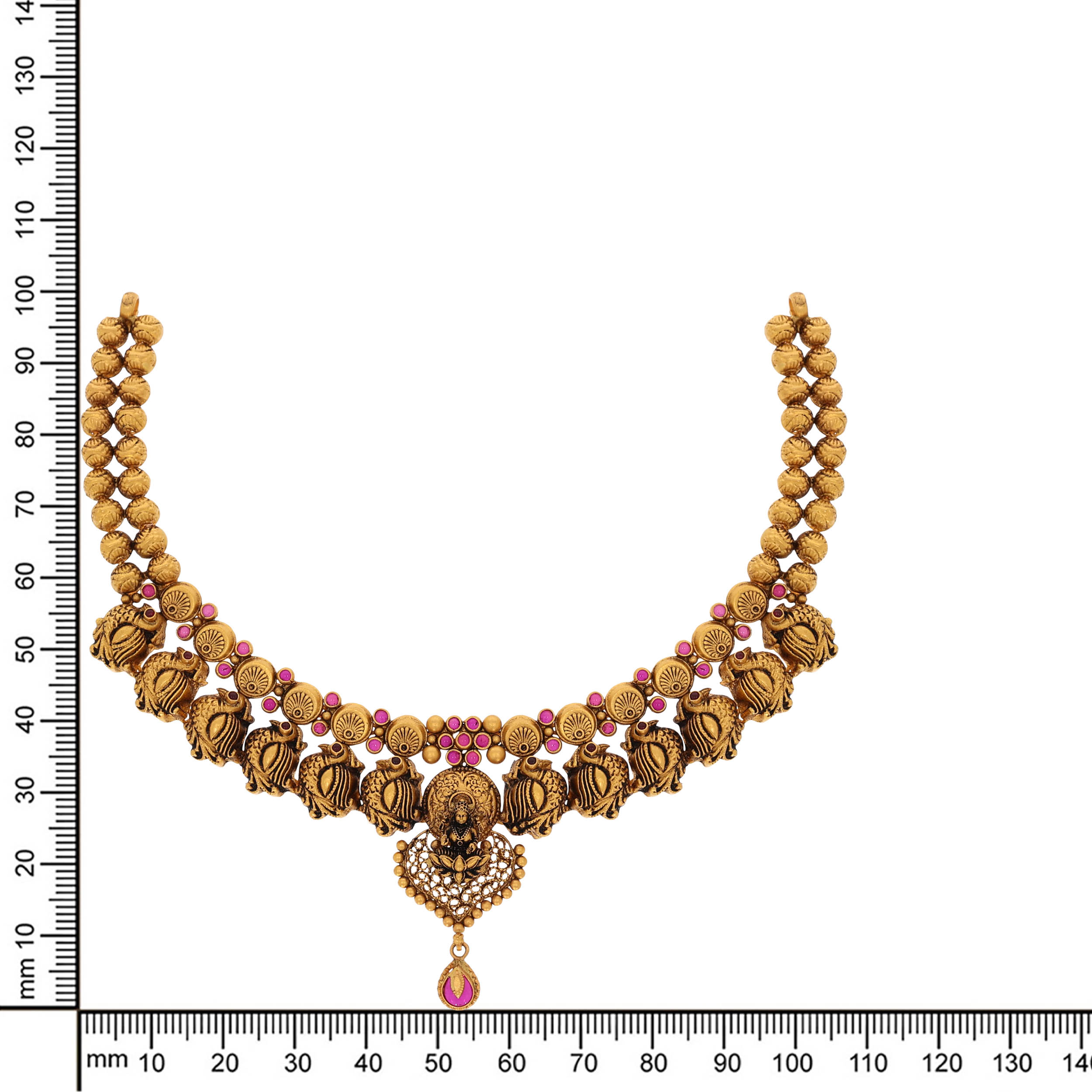Blessings of Lakshmi Antique Gold Necklace - Senco Gold and Diamonds