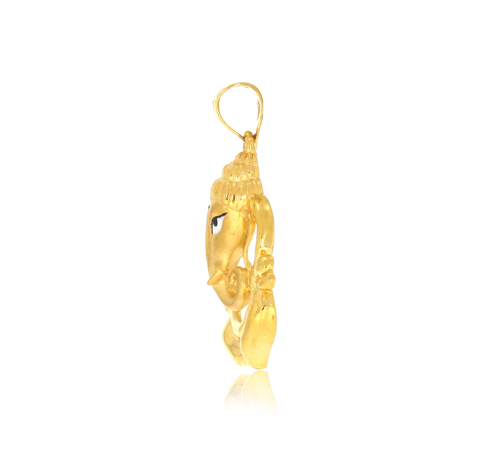 Artsy Ganesha Gold Pendant - Senco Gold and Diamonds