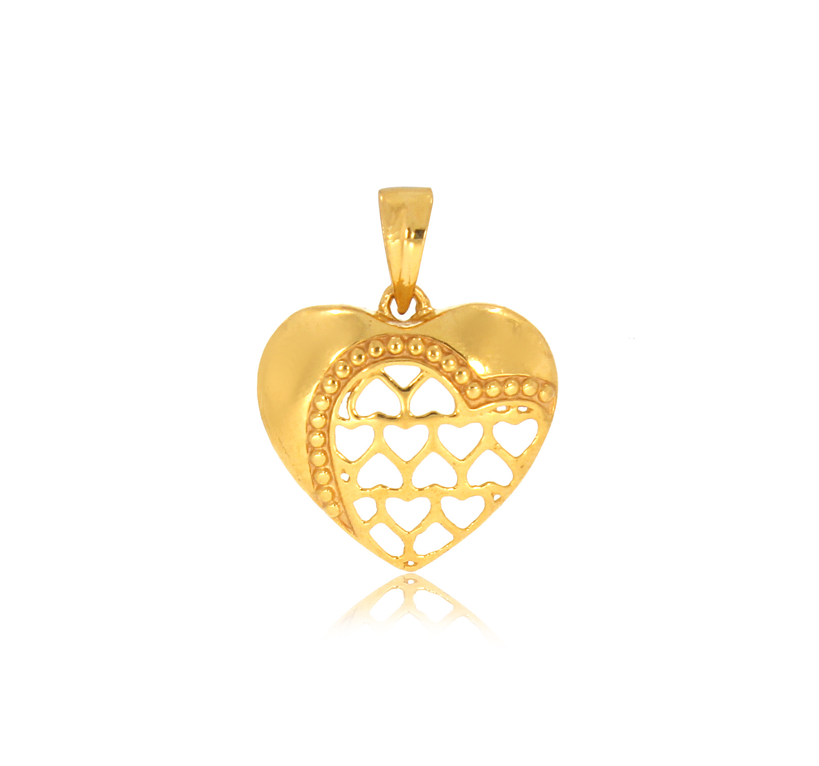 Happy Heart Gold Pendant - Senco Gold and Diamonds