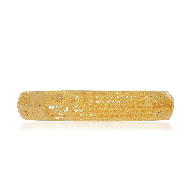 Impressive Art Gold Bangle - Senco Gold and Diamonds