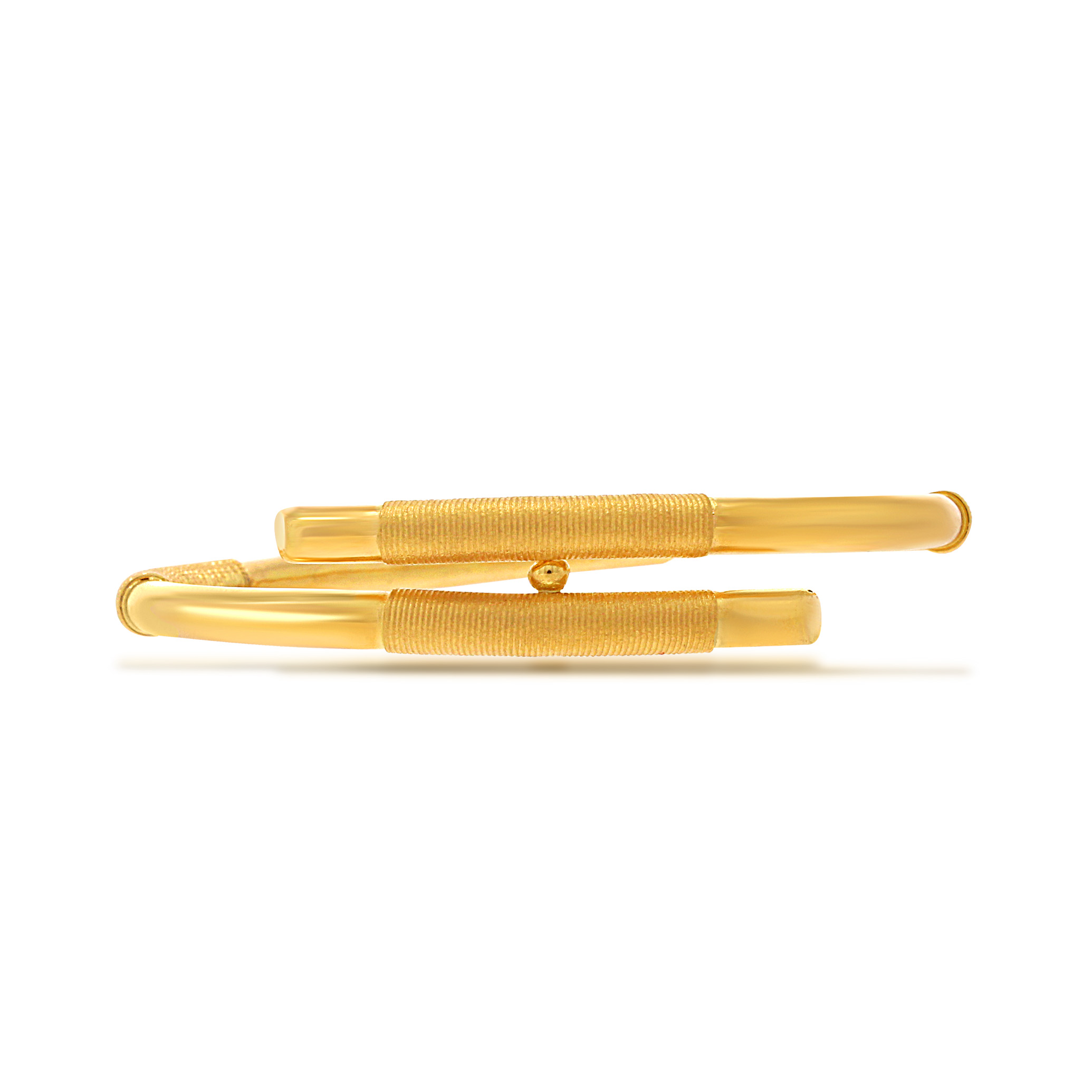 Subtle Connection Gold Bangle - Senco Gold and Diamonds