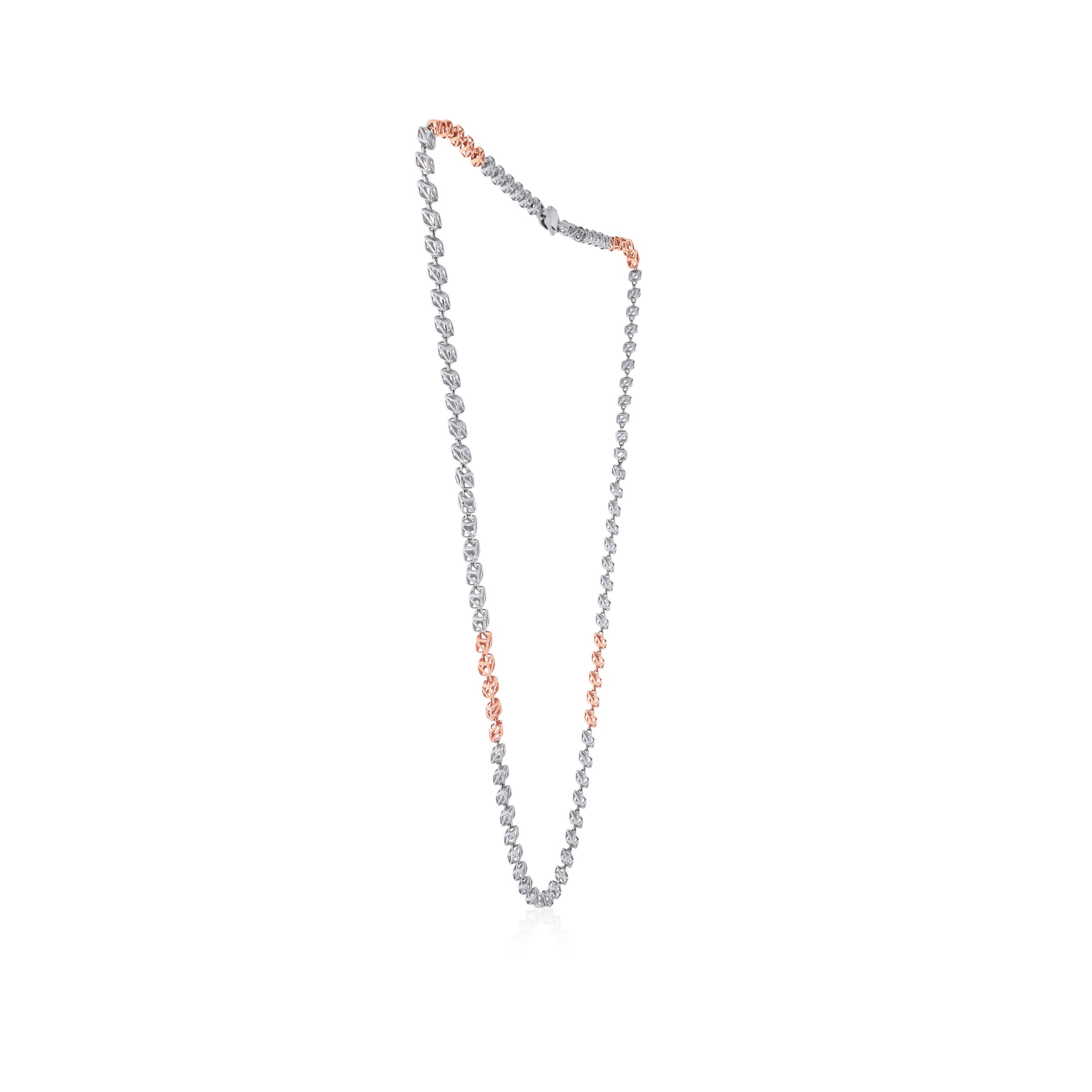 Symphony of Dice Unisex Platinum Chain - Senco Gold and Diamonds