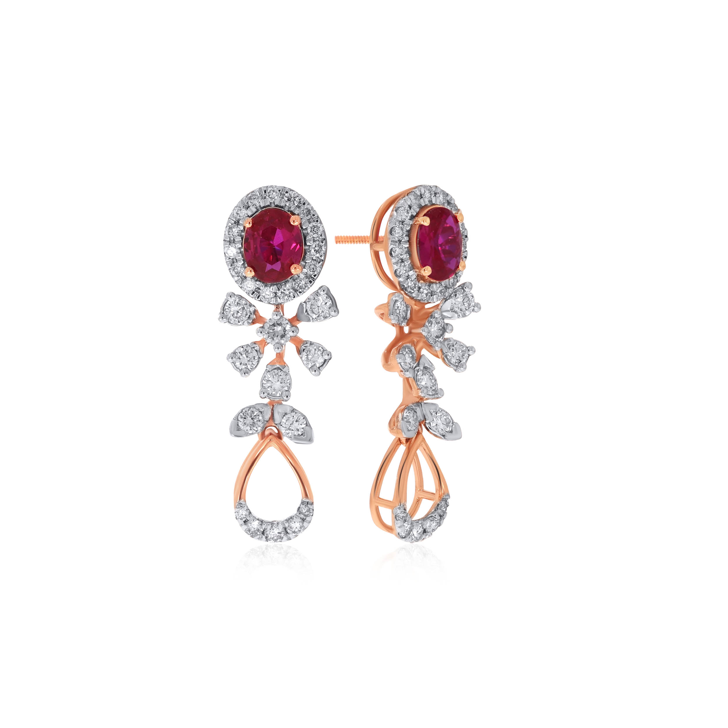 Blessed Vase Diamond Drop Earrings - Senco Gold and Diamonds