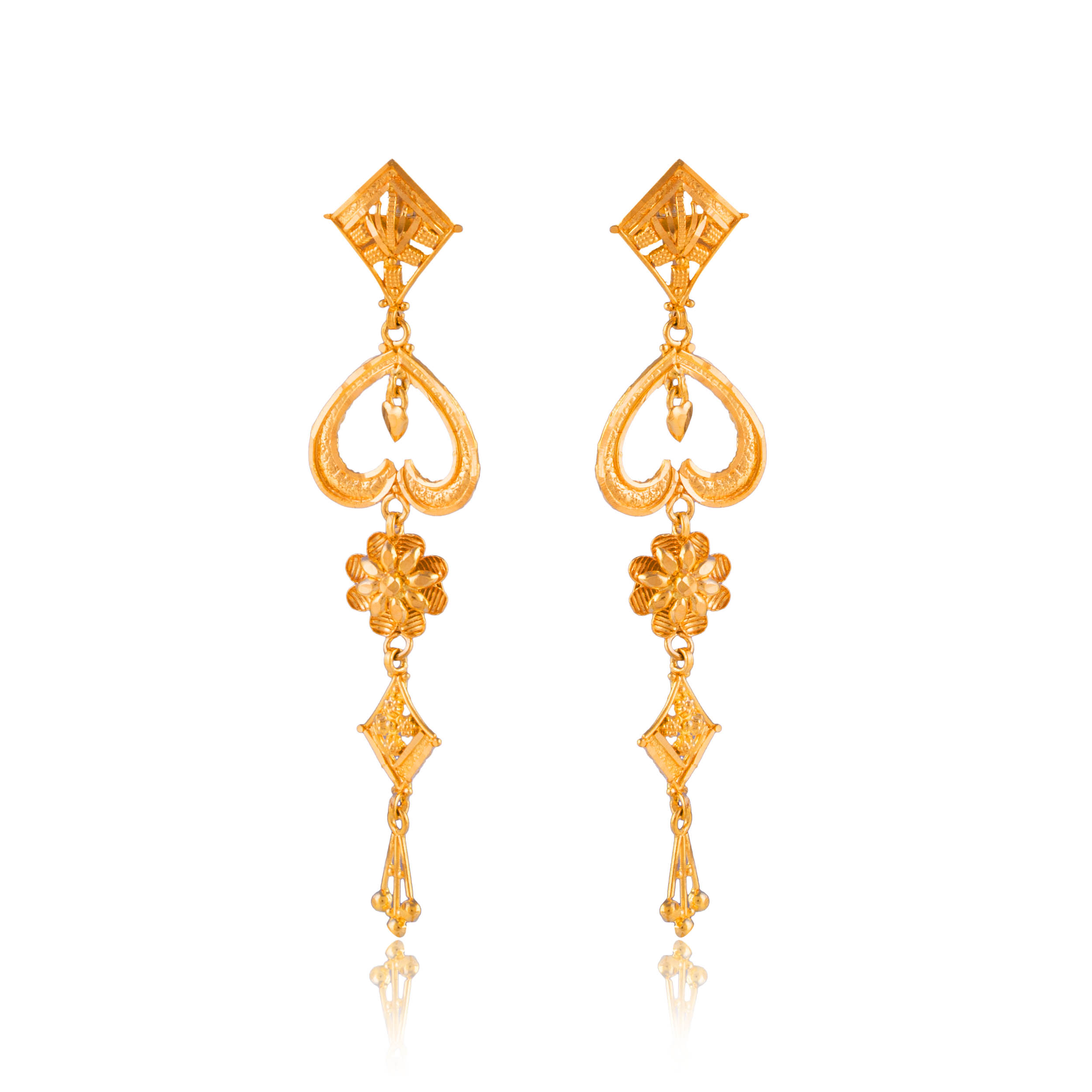 Love Bloom Gold Earrings - Senco Gold and Diamonds