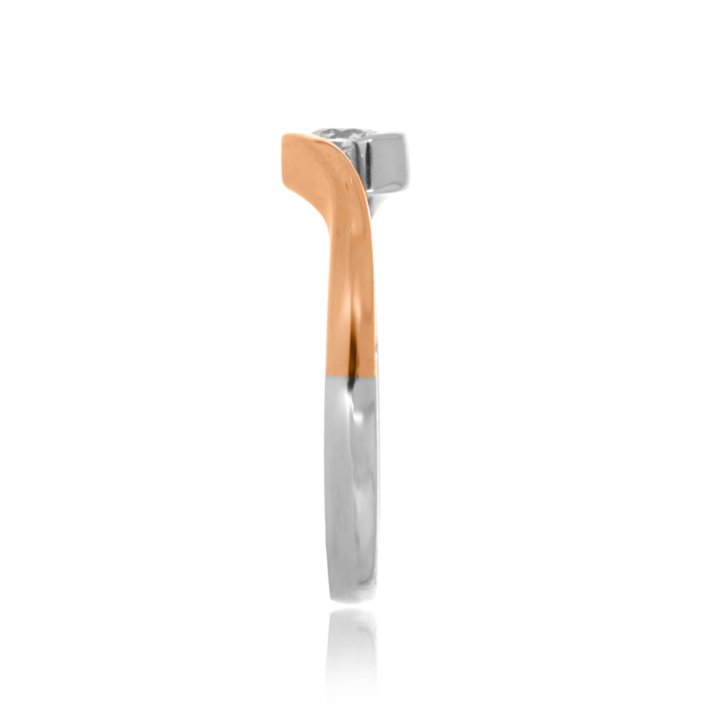 Twin Twist Platinum Ring - Senco Gold and Diamonds