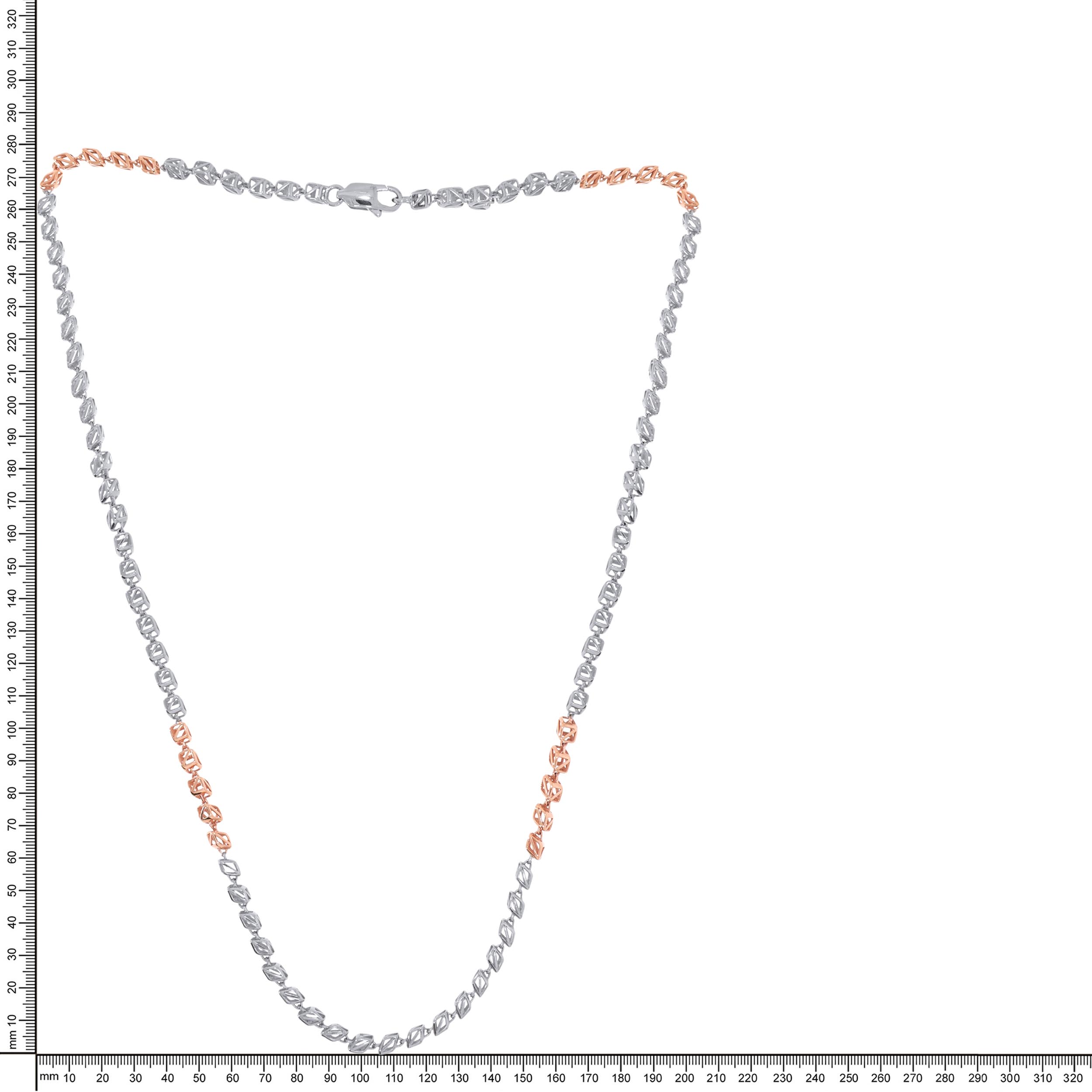 Symphony of Dice Unisex Platinum Chain - Senco Gold and Diamonds