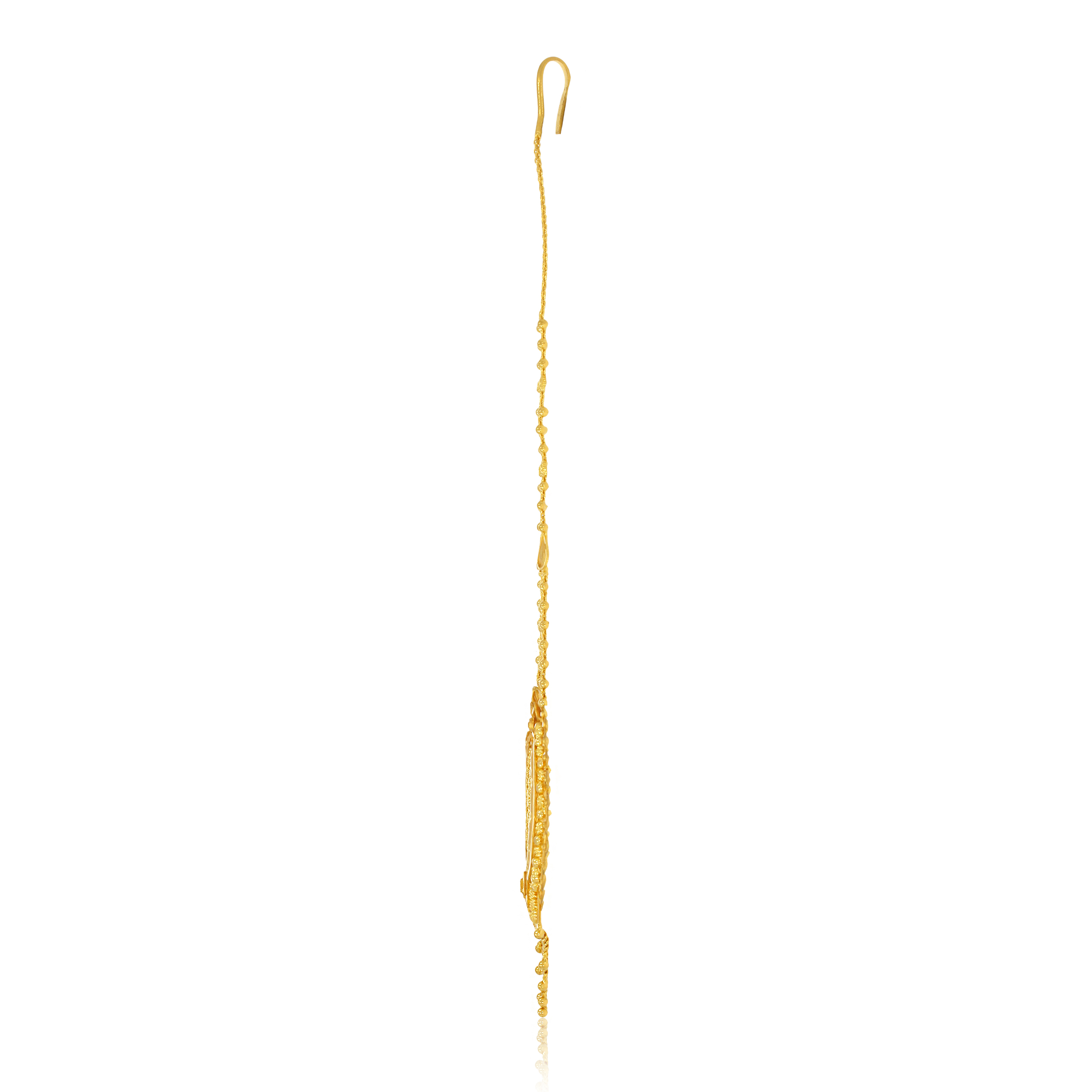 Majestic Artistic Gold Maang Tikka - Senco Gold and Diamonds