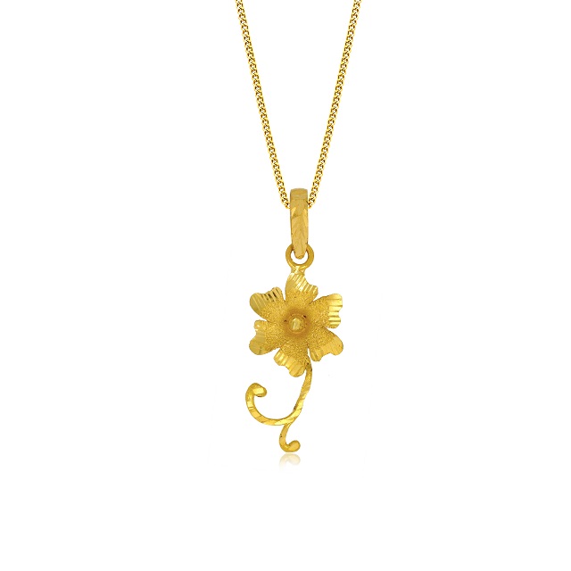 Floral Vines Gold Pendant - Senco Gold and Diamonds