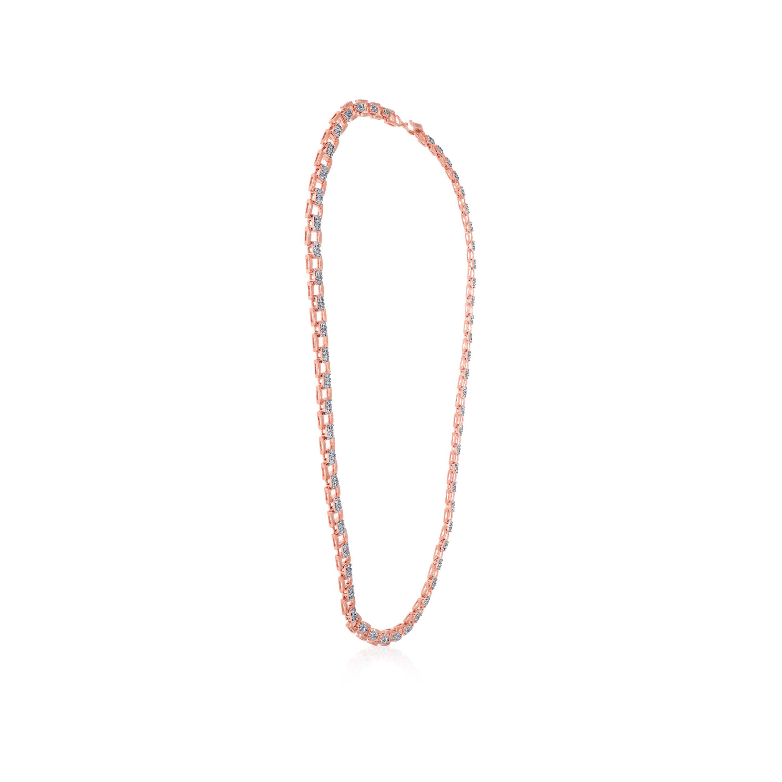 Boxy Brilliance Unisex Diamond Chain - Senco Gold and Diamonds