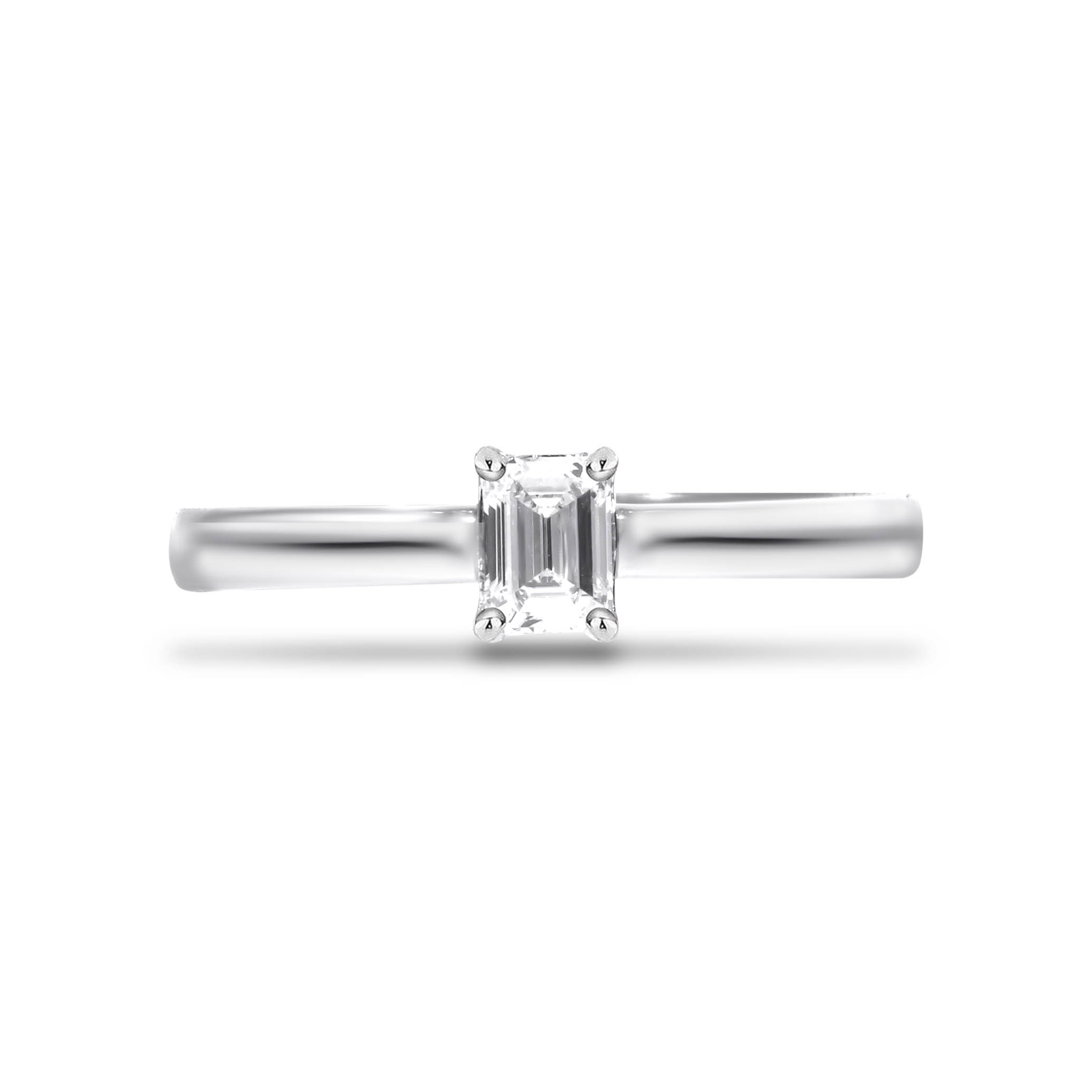 Square of Shine Platinum Ring - Senco Gold and Diamonds