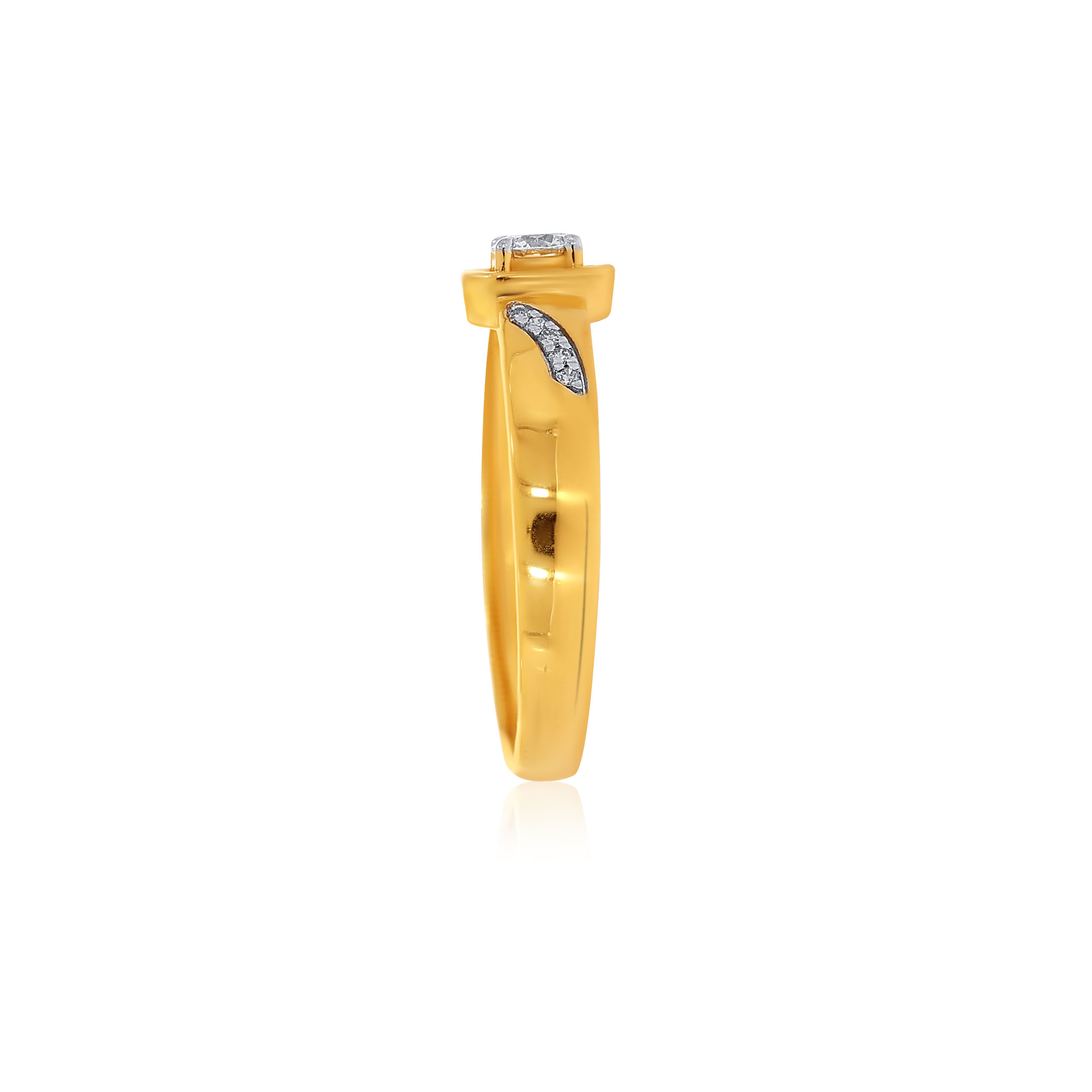 Dazzling Strikes Men Solitaire Ring - Senco Gold and Diamonds