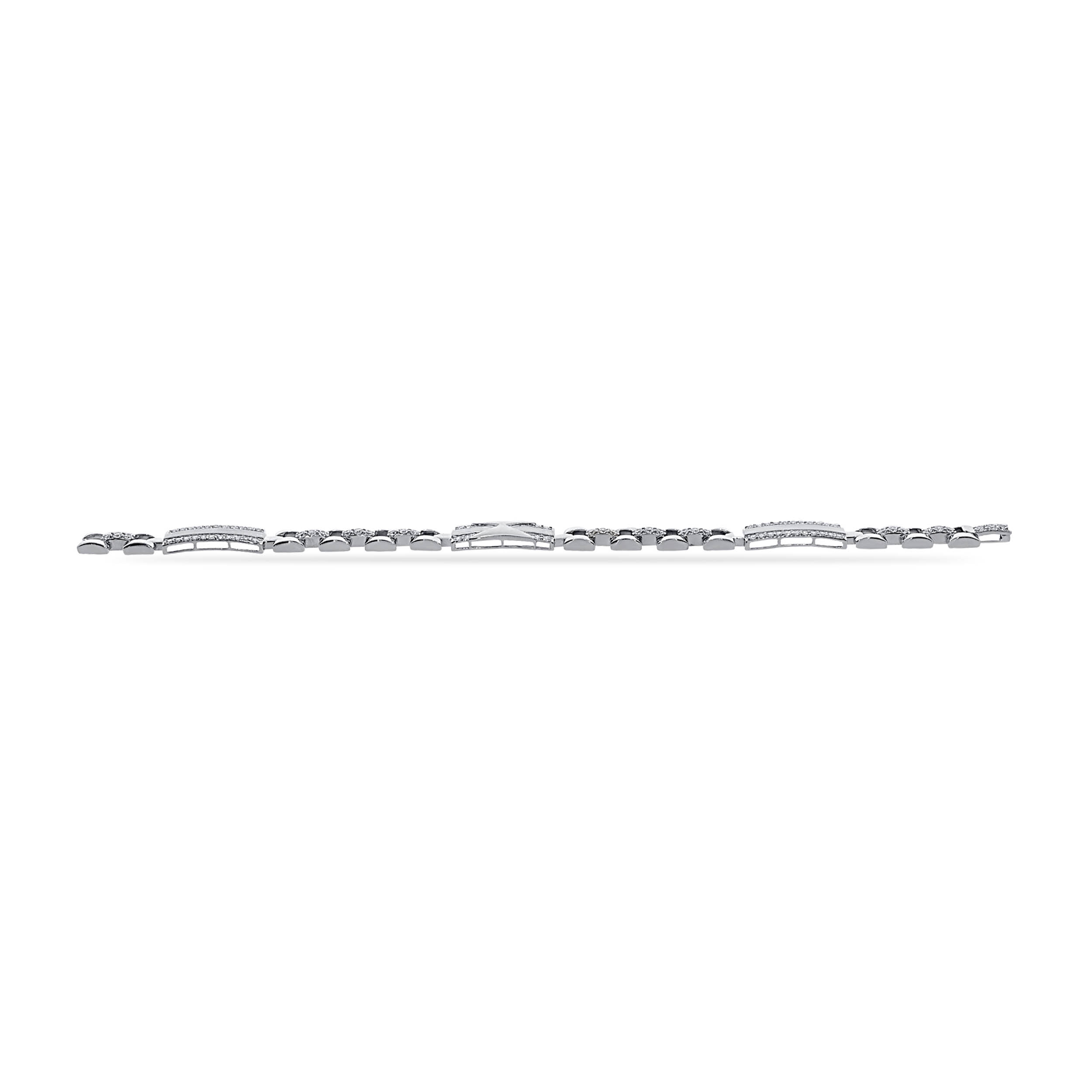 Captivating Duo Men Platinum Wristlet - Senco Gold and Diamonds