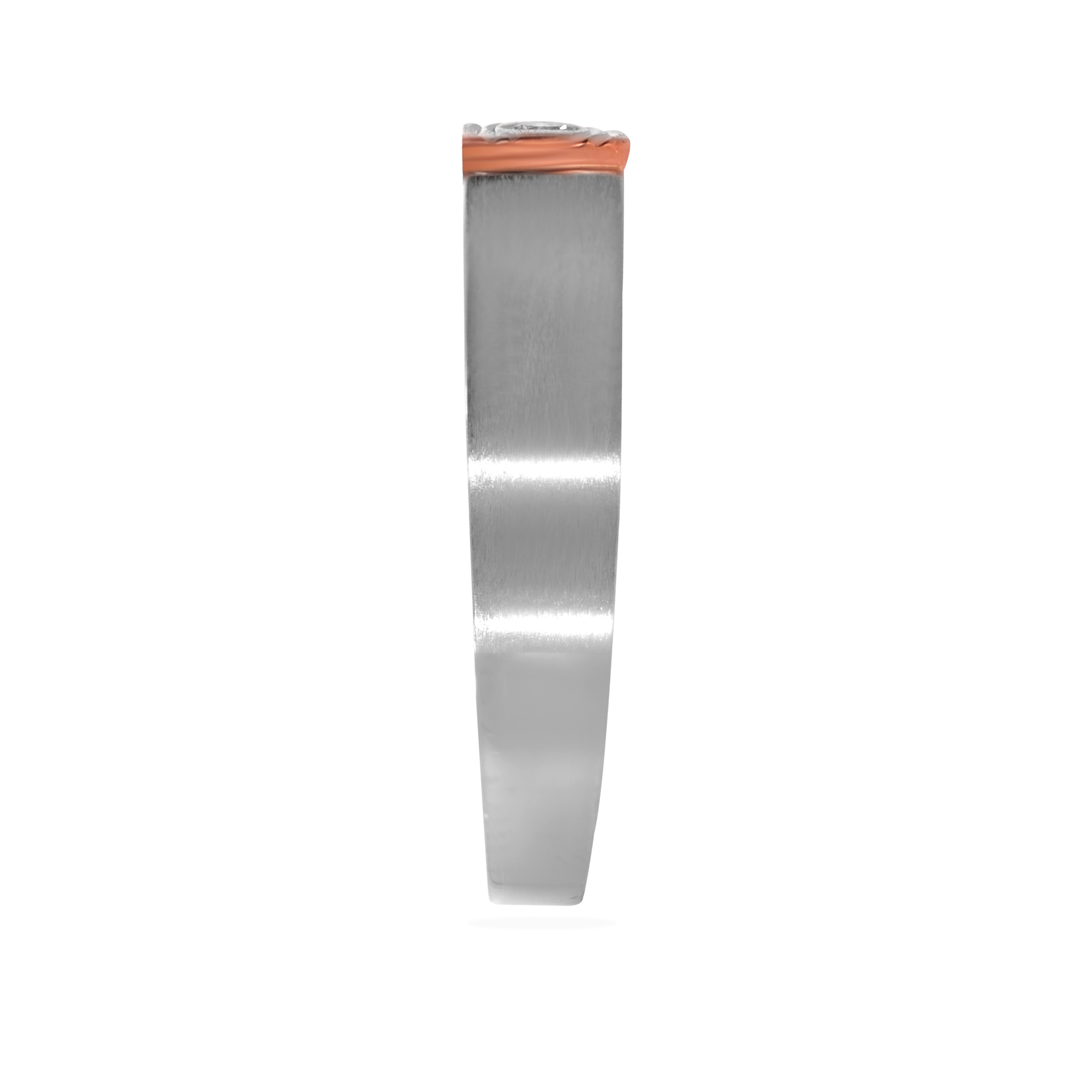 Embedded Virility Men Platinum Band Ring - Senco Gold and Diamonds