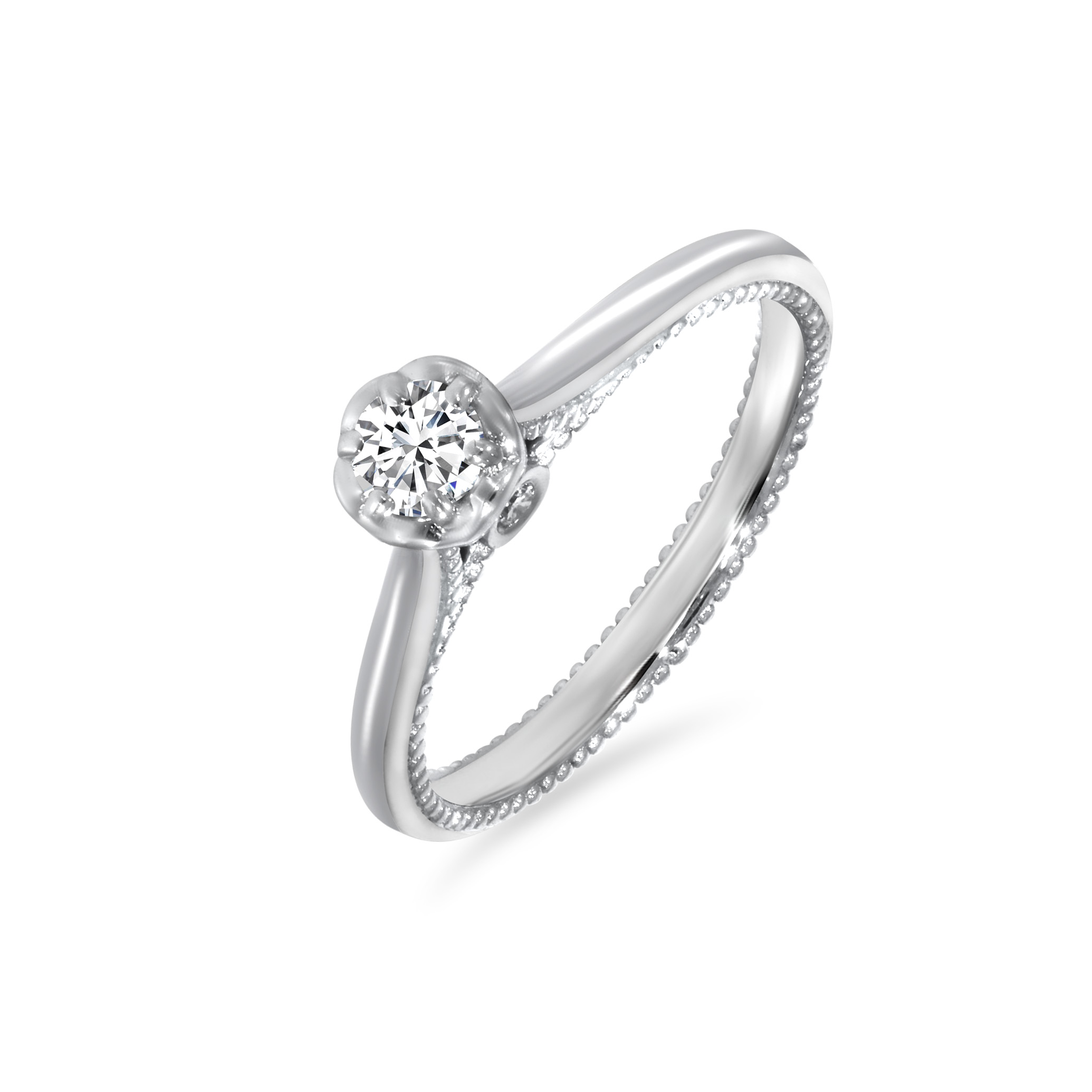 Burflower Grace Platinum Ring - Senco Gold and Diamonds