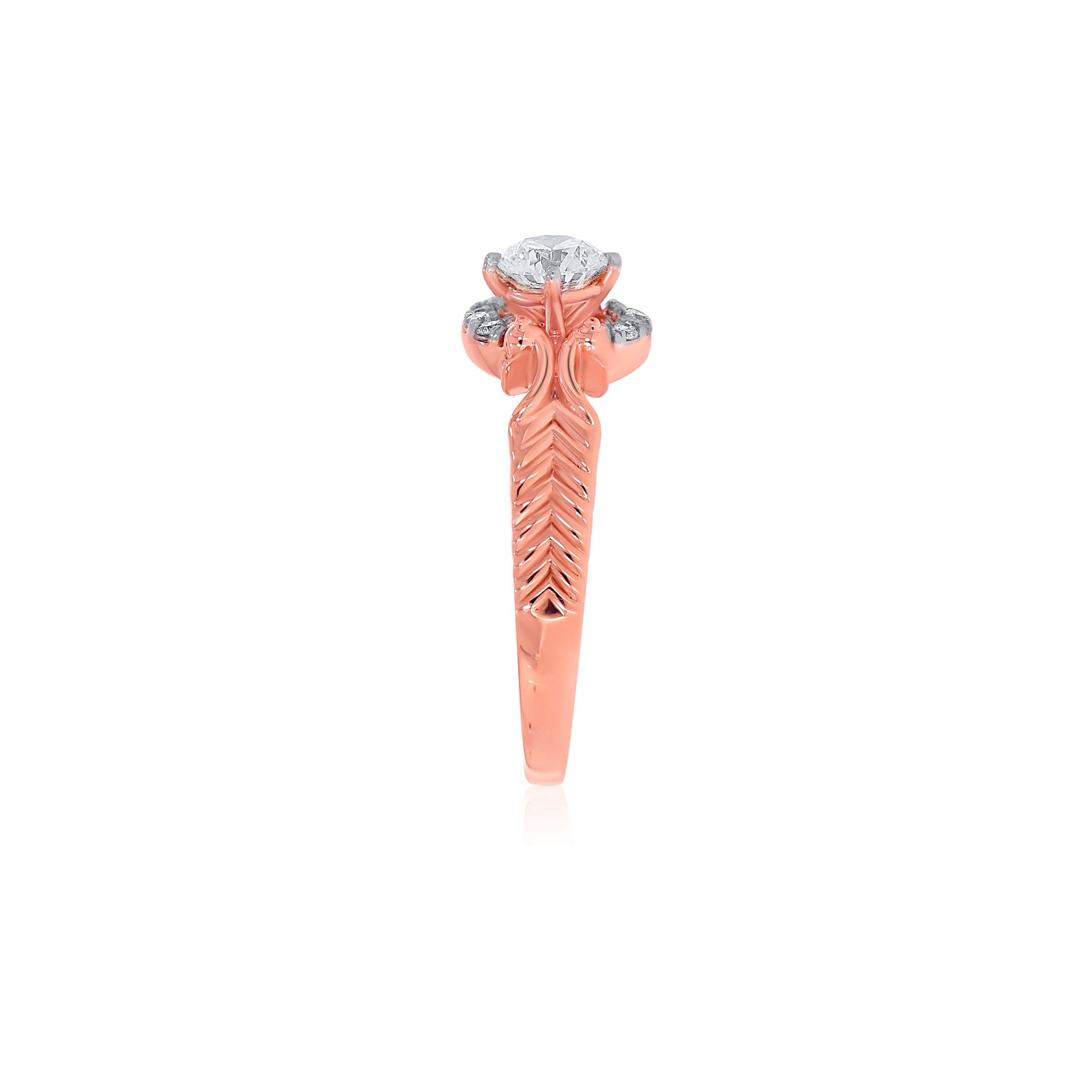 Captivating Peacocks Solitaire Ring - Senco Gold and Diamonds