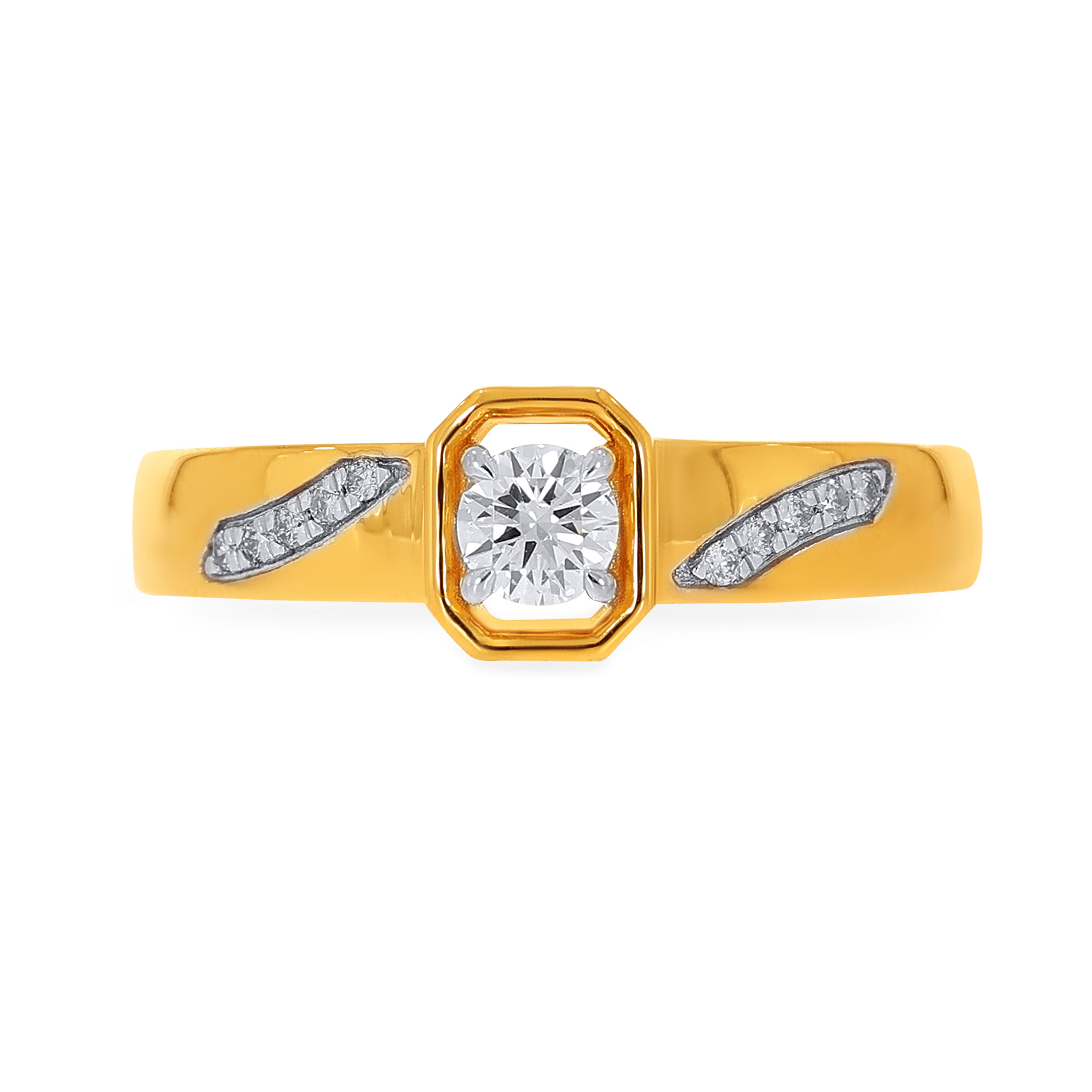 Dazzling Strikes Men Solitaire Ring - Senco Gold and Diamonds