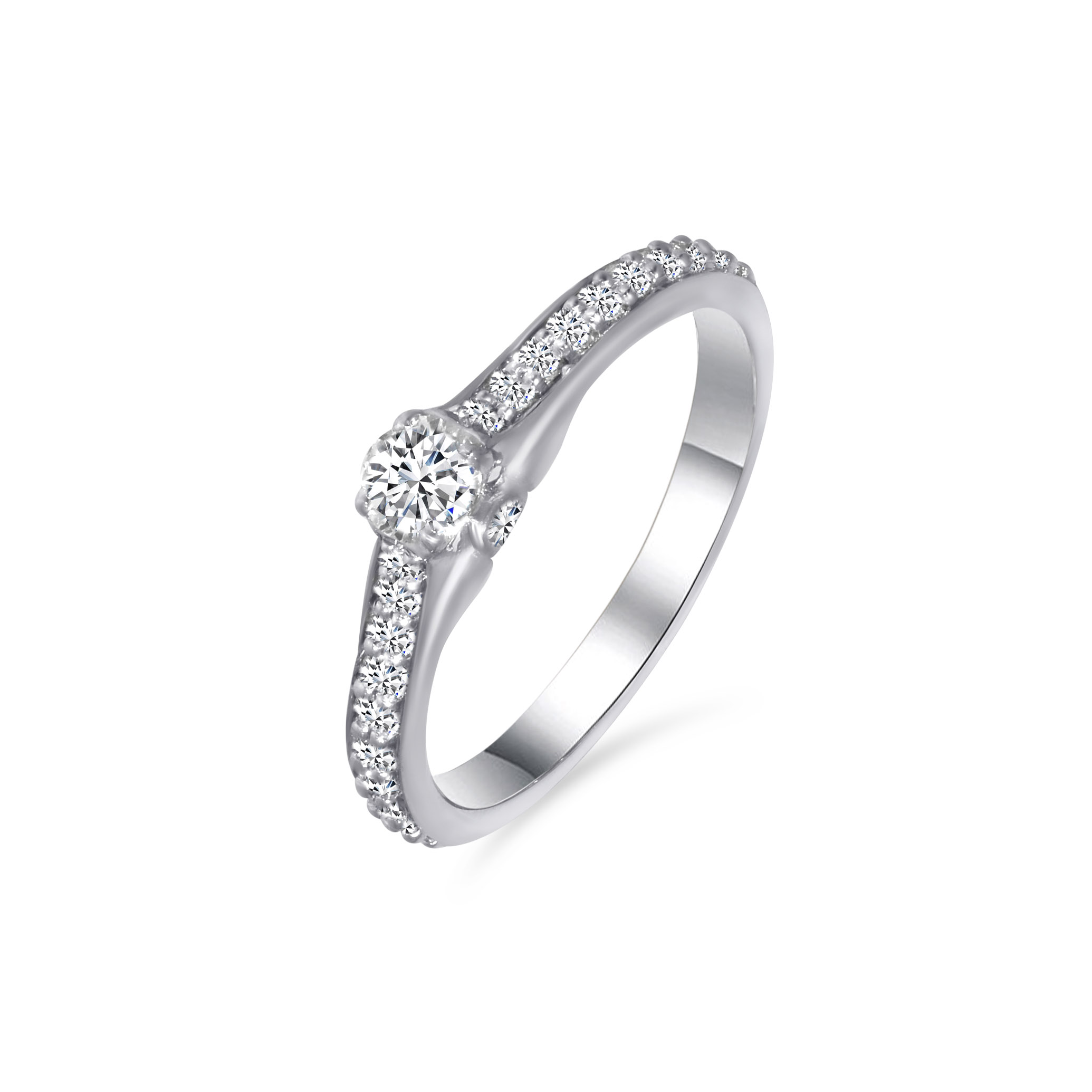 Princess Aura  Platinum Ring - Senco Gold and Diamonds