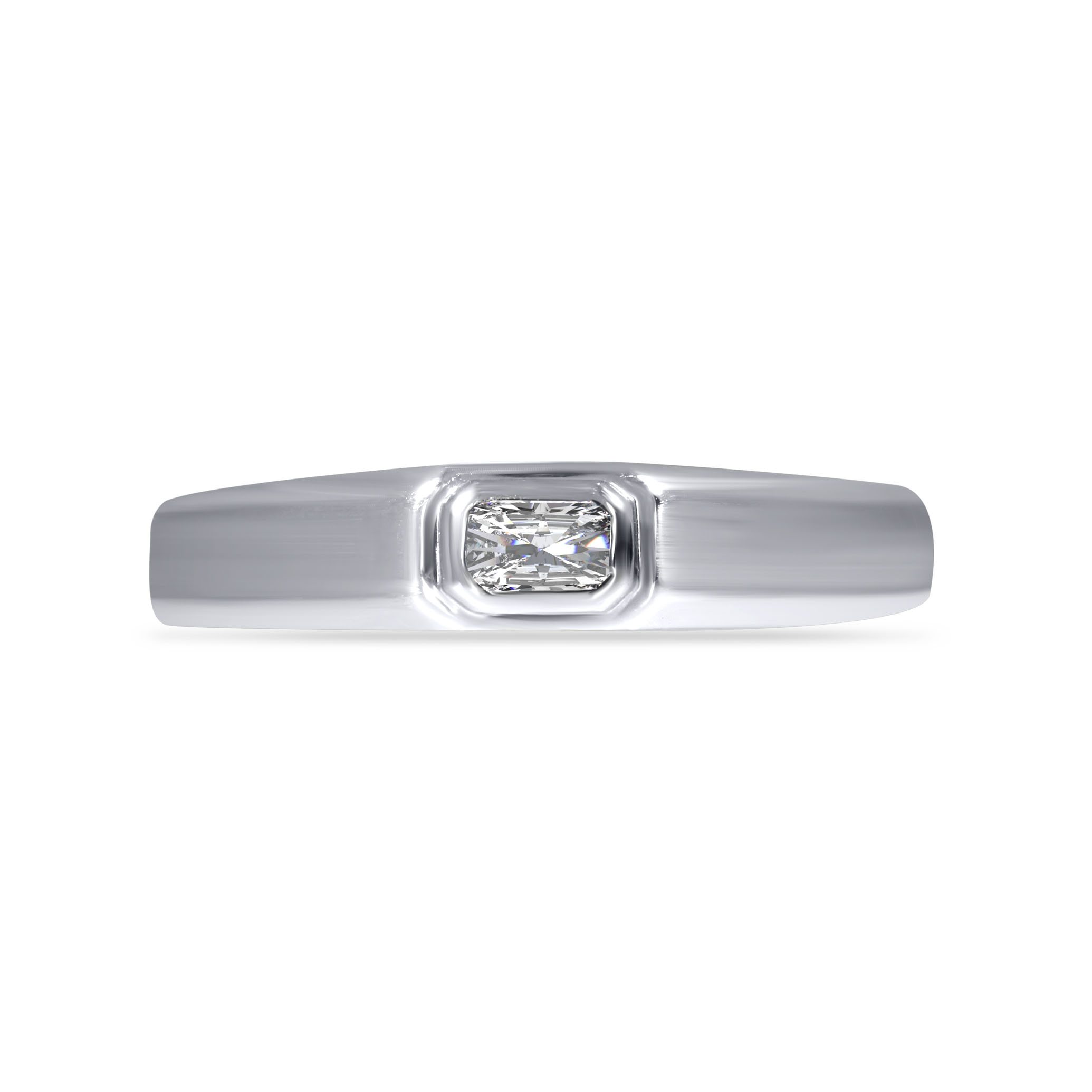 Classic Hero Men's  Platinum Ring - Senco Gold and Diamonds
