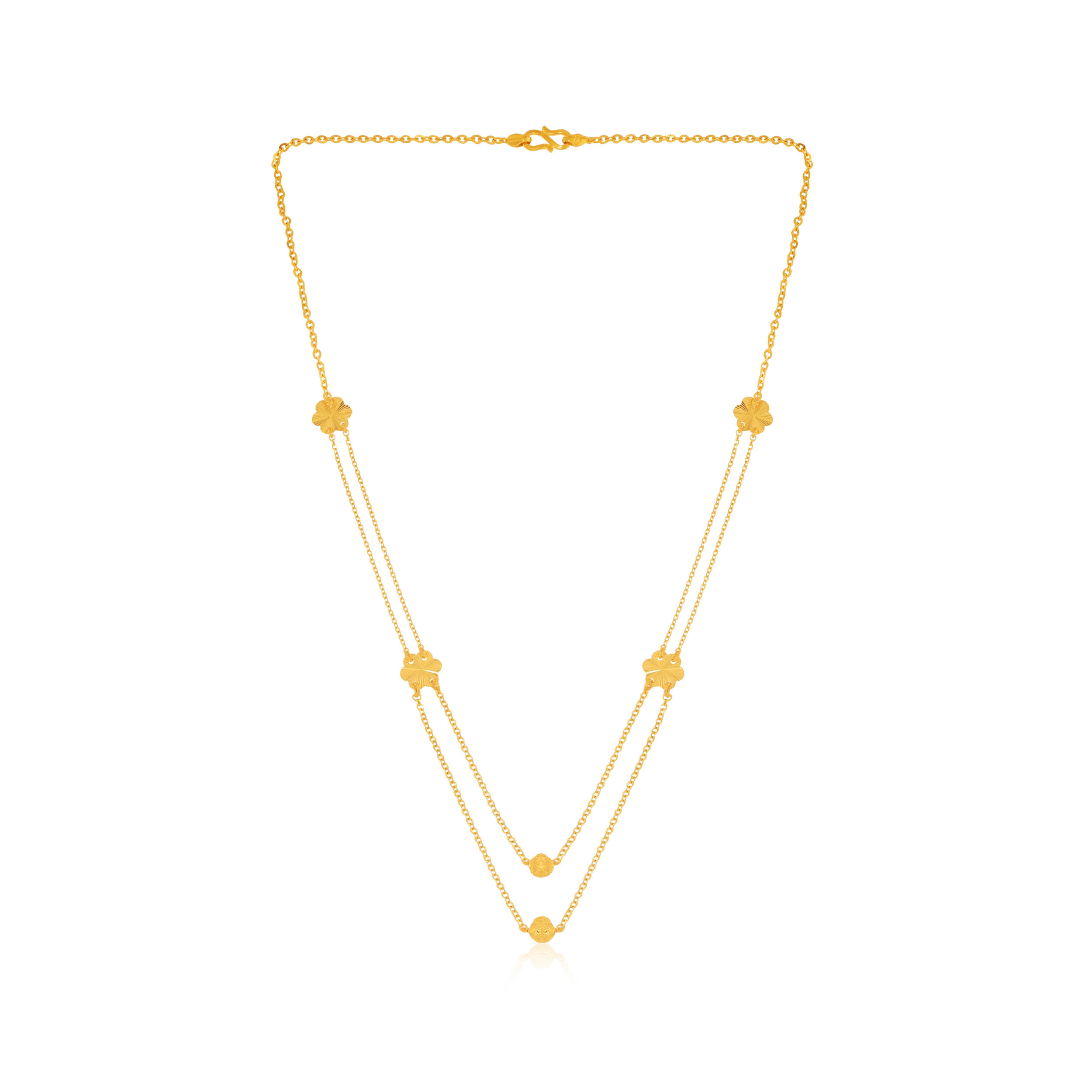 Blossomed Connection Gold Chain - Senco Gold and Diamonds